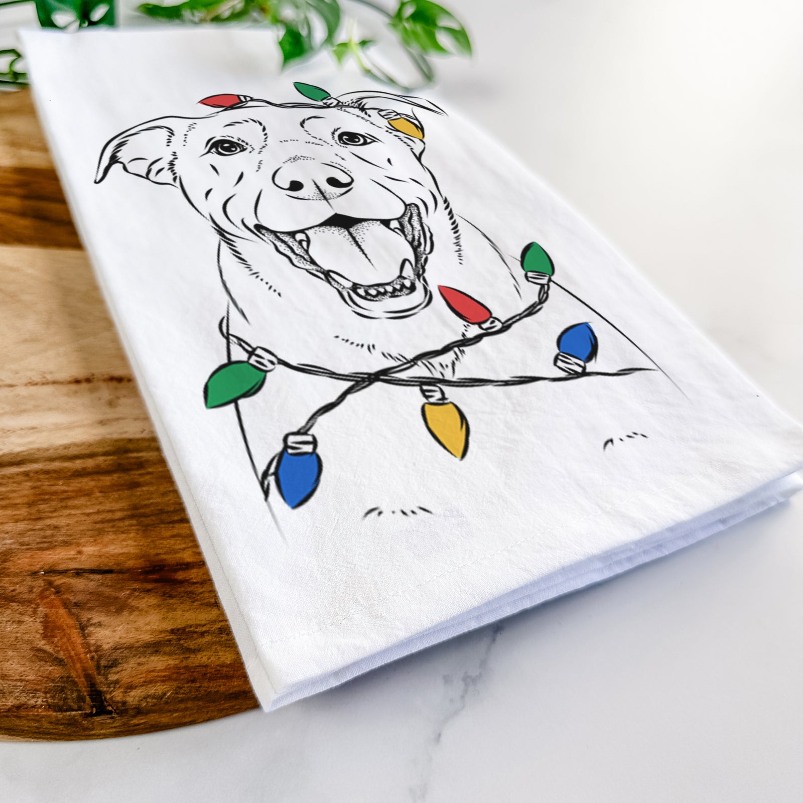 Pele the Lab Mix Tea Towel