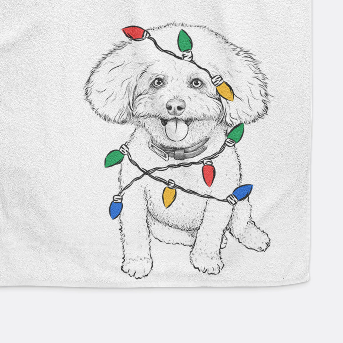 Peyton the Bichon Frise Premium Hand Towel