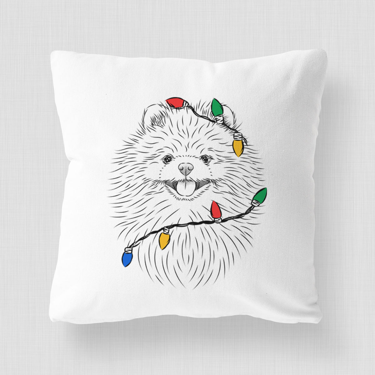 Pirro the Pomeranian - Throw Pillow Cover