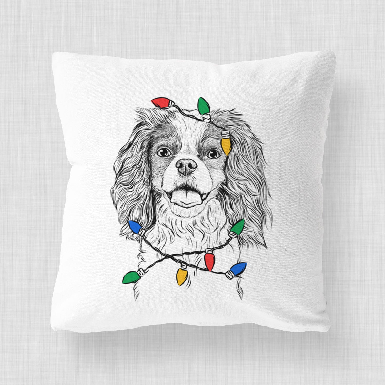 Poppy the Cavalier King Charles Spaniel - Throw Pillow Cover