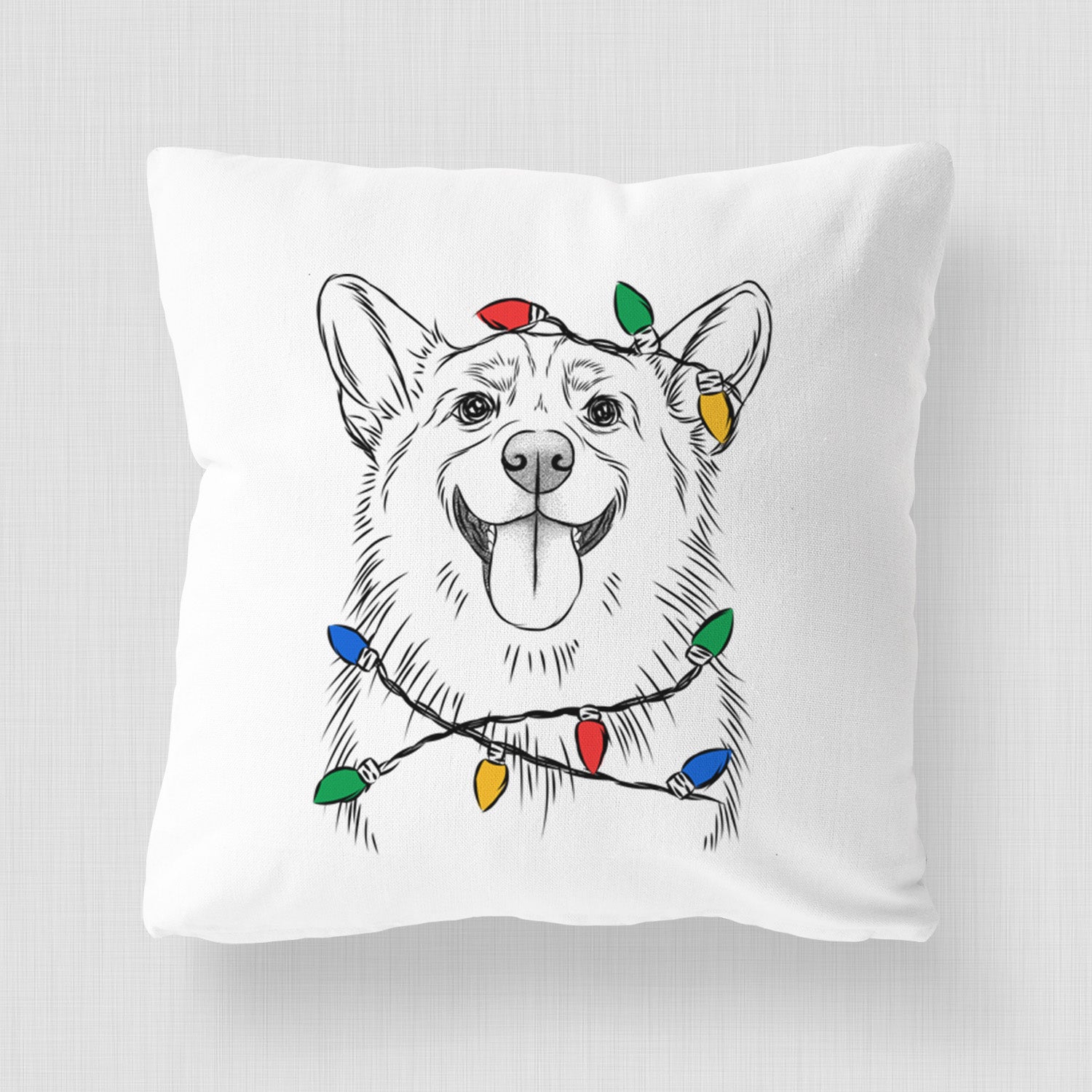 Porter the Pembroke Welsh Corgi - Throw Pillow Cover