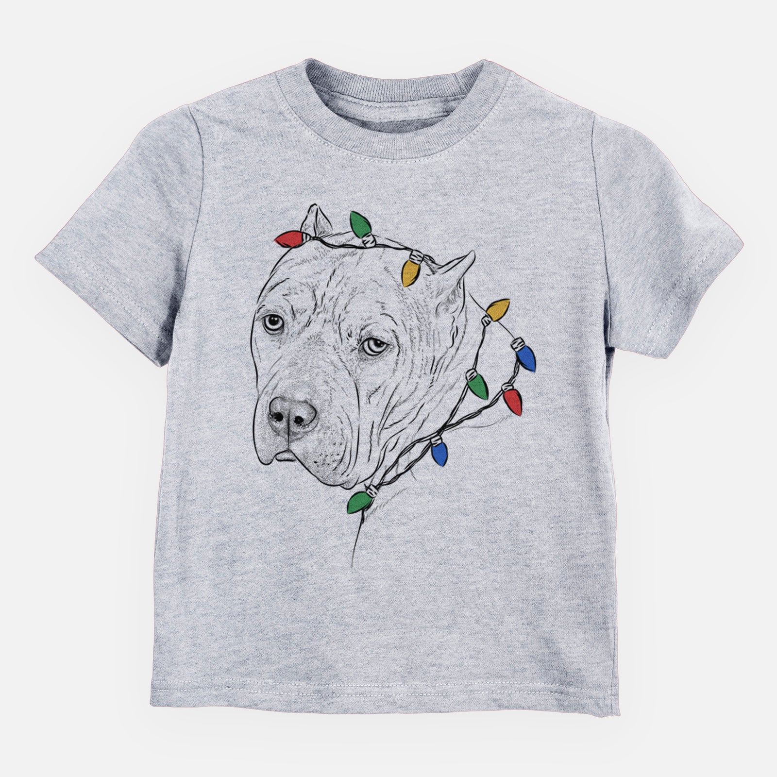 Christmas Lights Precious the Staffordshire Terrier - Kids/Youth/Toddler Shirt