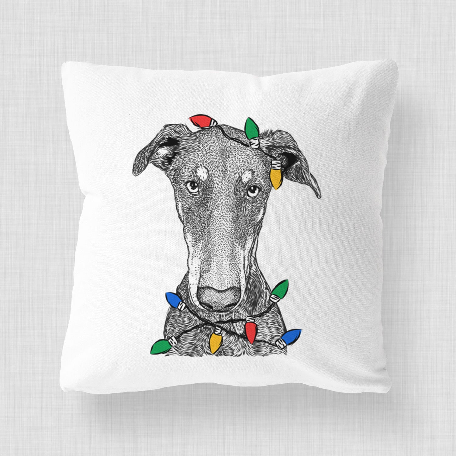 Princess Fiona the Doberman Pinscher - Throw Pillow Cover