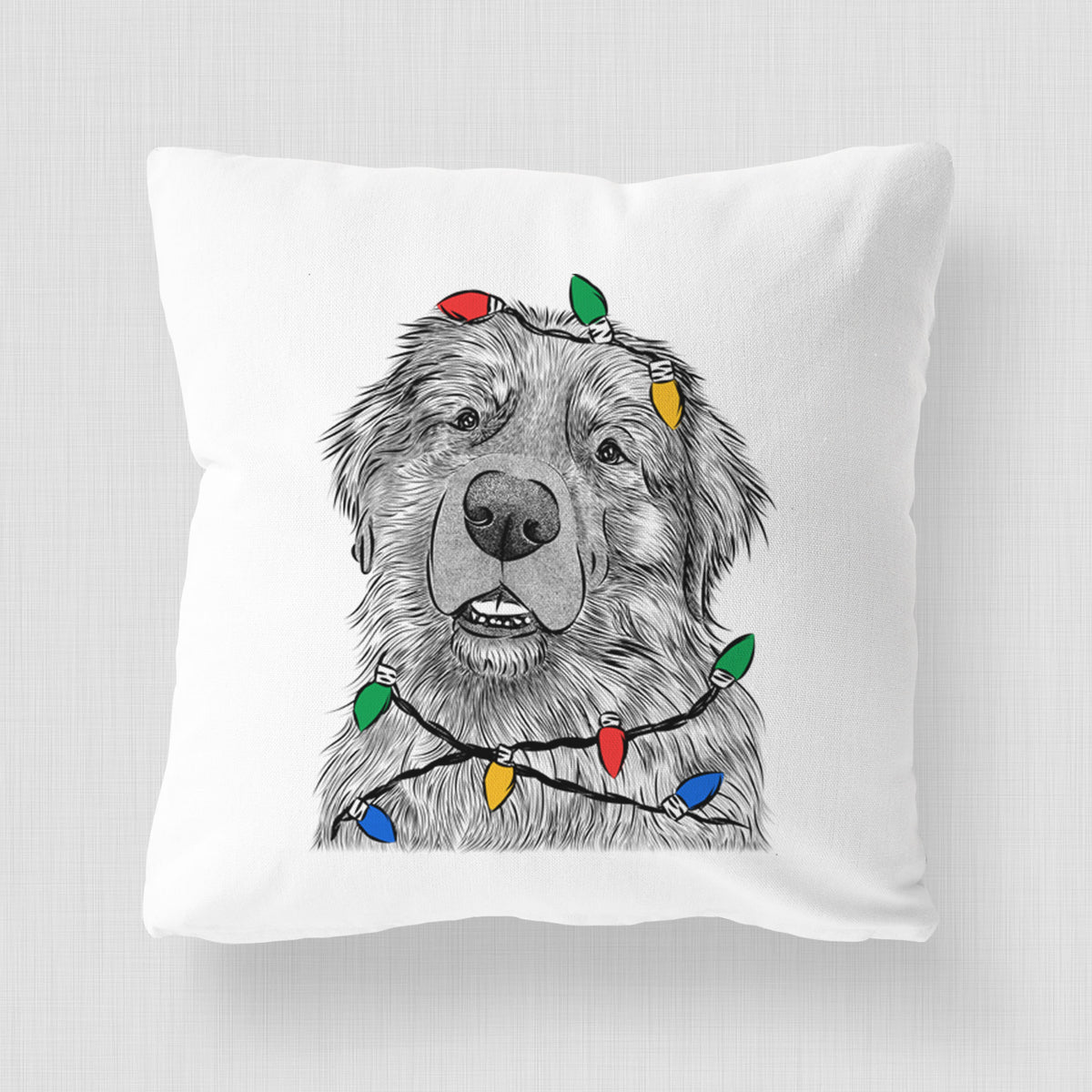 Ralph the Leonberger - Throw Pillow Cover