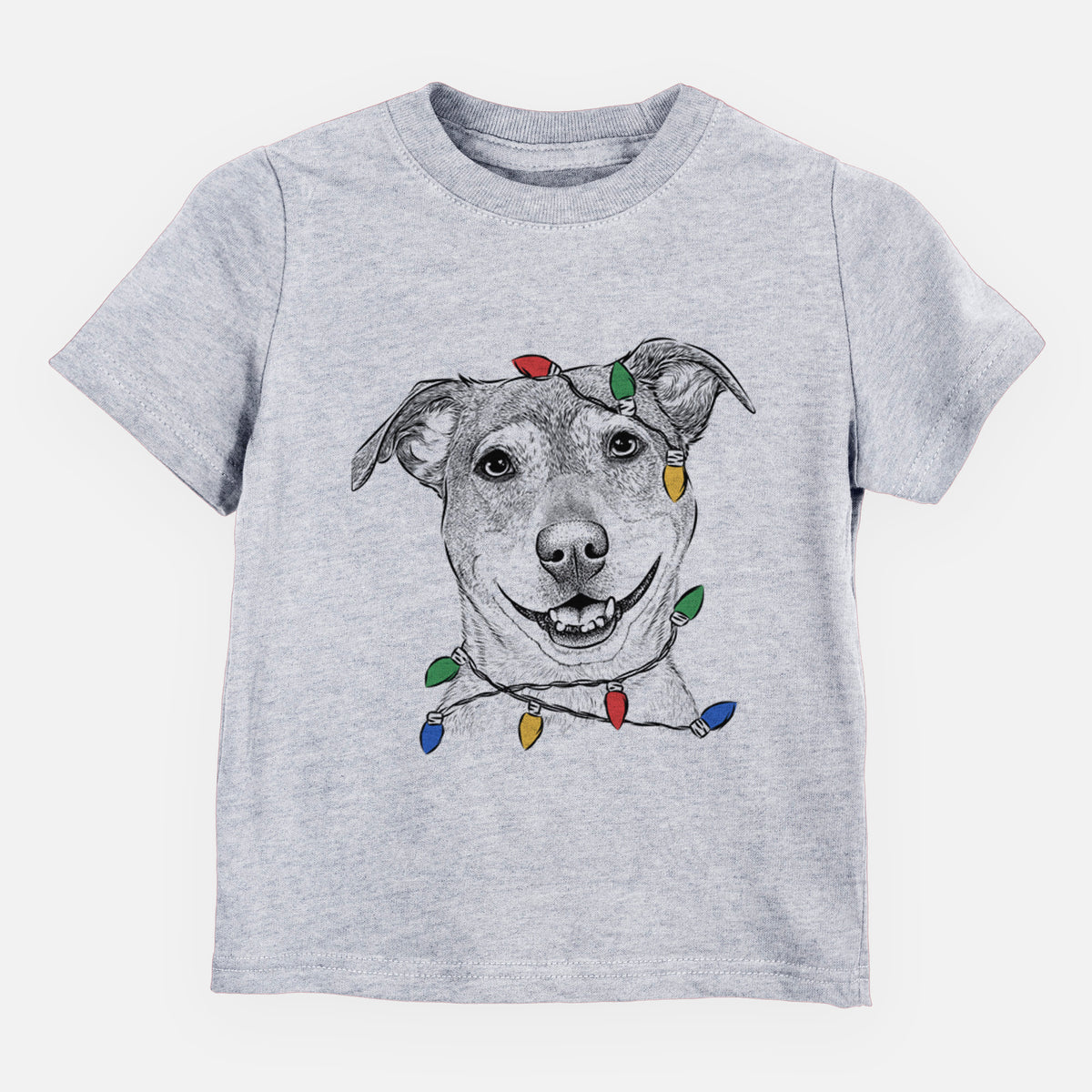 Christmas Lights Reese the Mountain Cur - Kids/Youth/Toddler Shirt