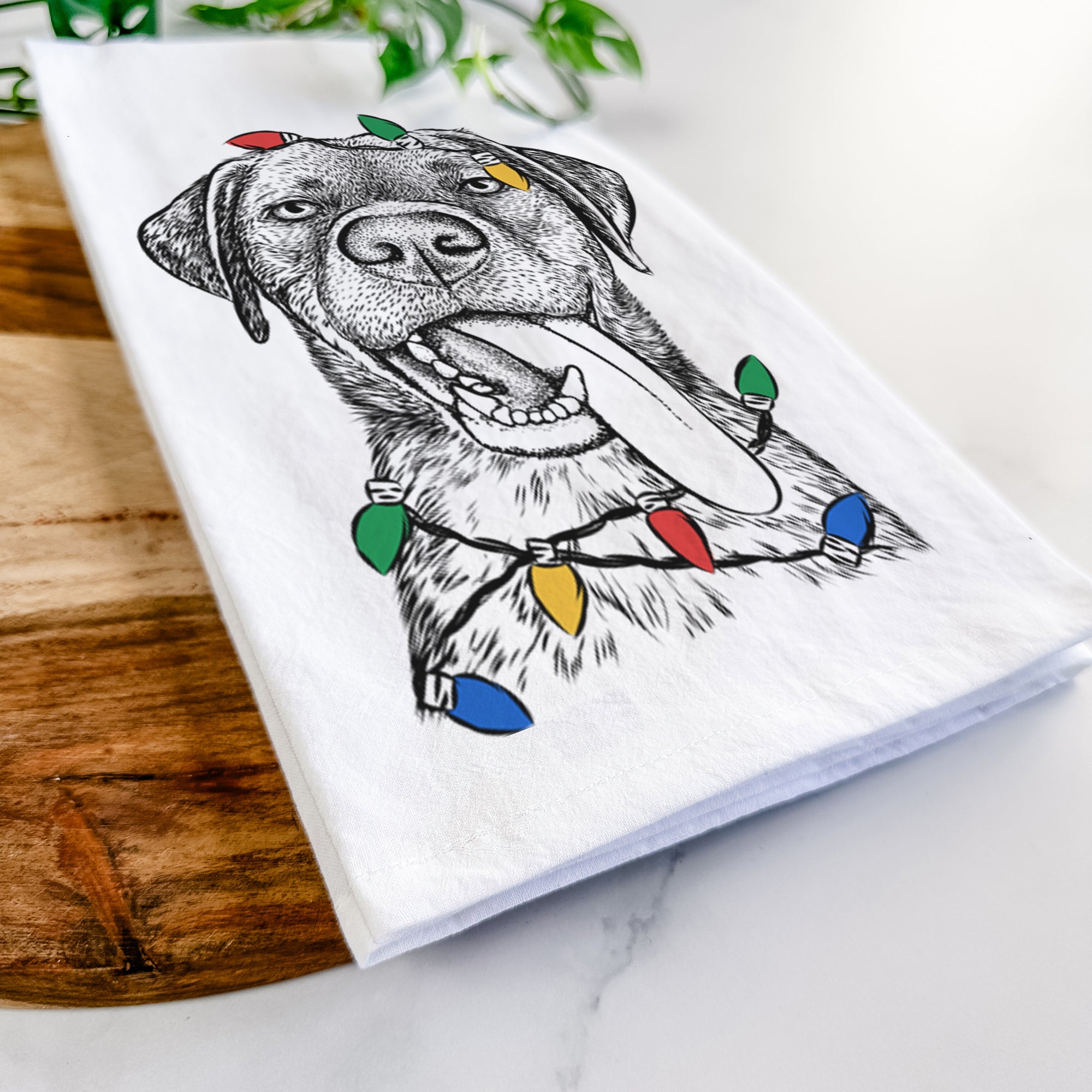 Reese the Mixed Breed Tea Towel