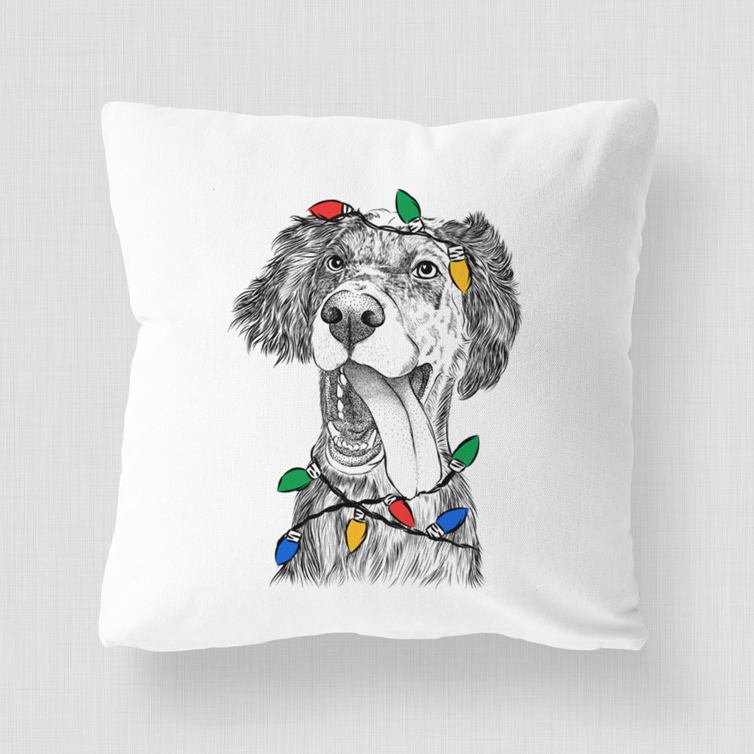 Renly the English Setter - Throw Pillow Cover