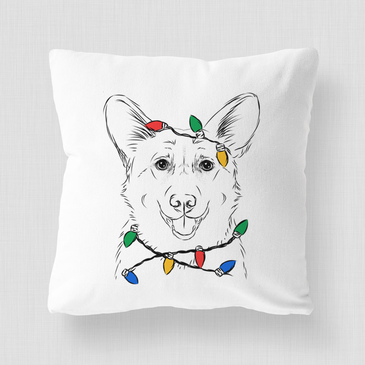 Ricco the Corgi - Throw Pillow Cover
