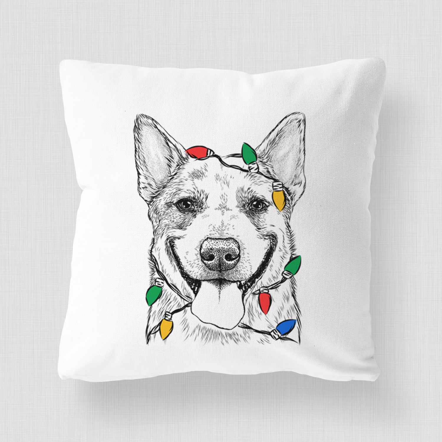 Rio the Australian Cattle Dog - Throw Pillow Cover