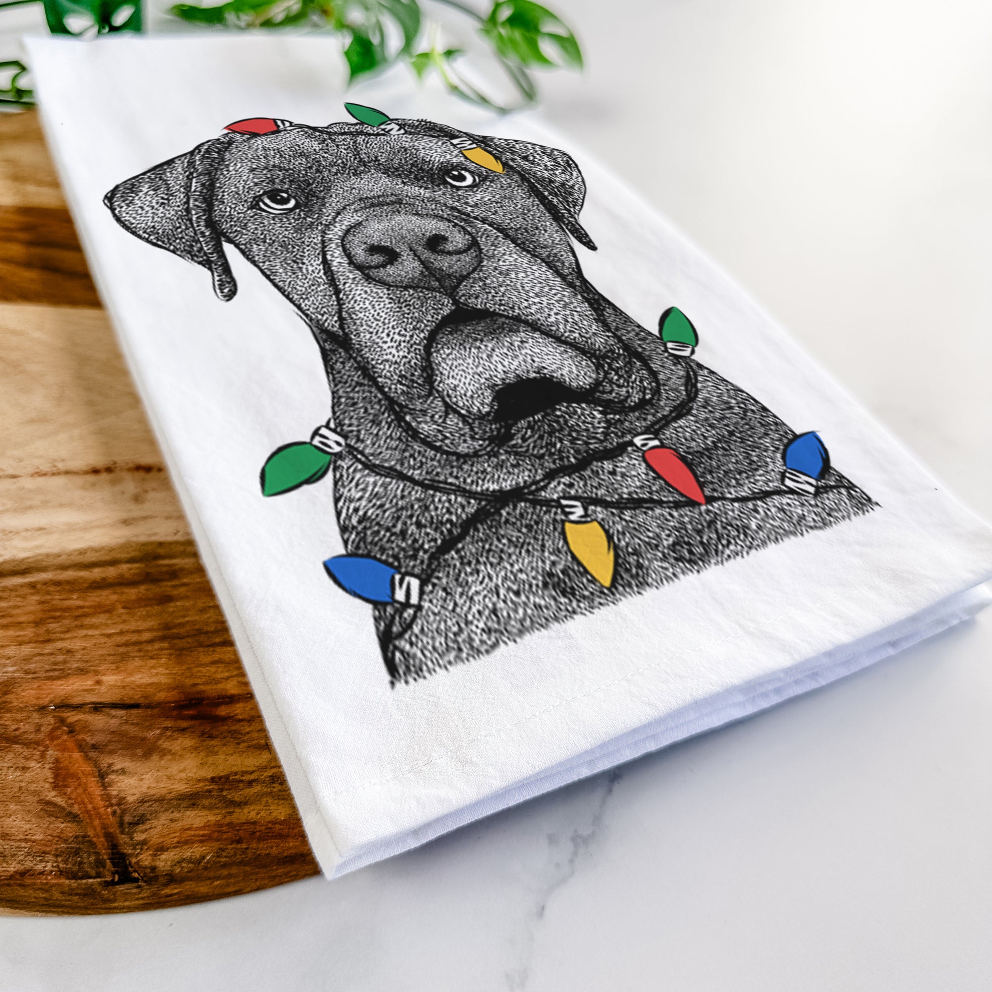 Rocco the Cane Corso Tea Towel