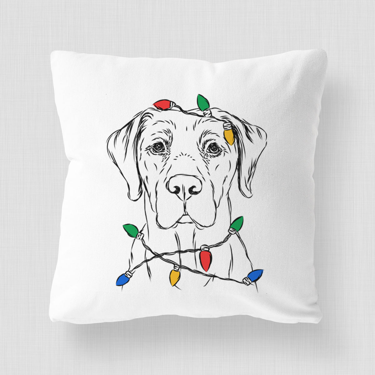 Rowdy the Labrador Retriever - Throw Pillow Cover