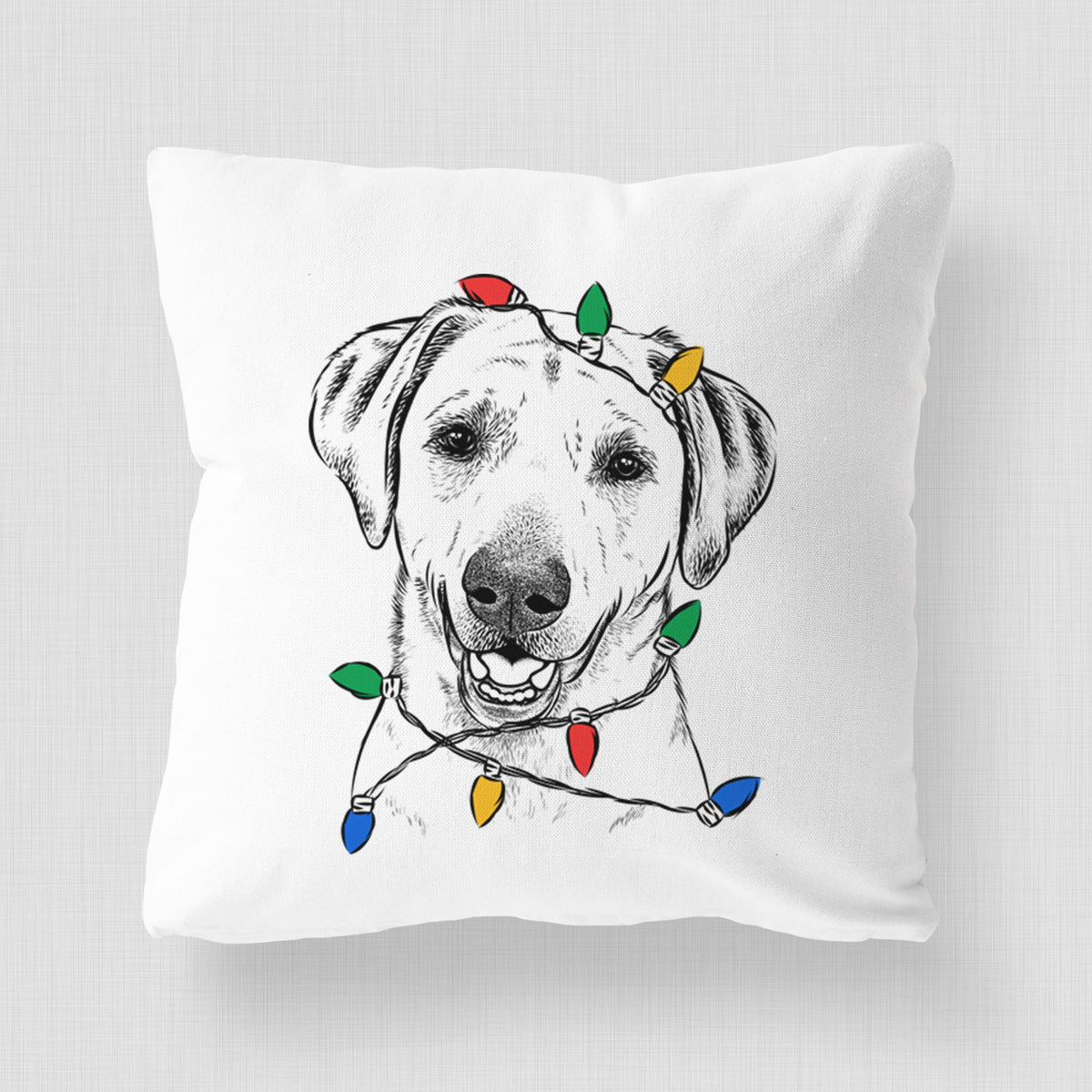 Rusty the Labrador Retriever - Throw Pillow Cover
