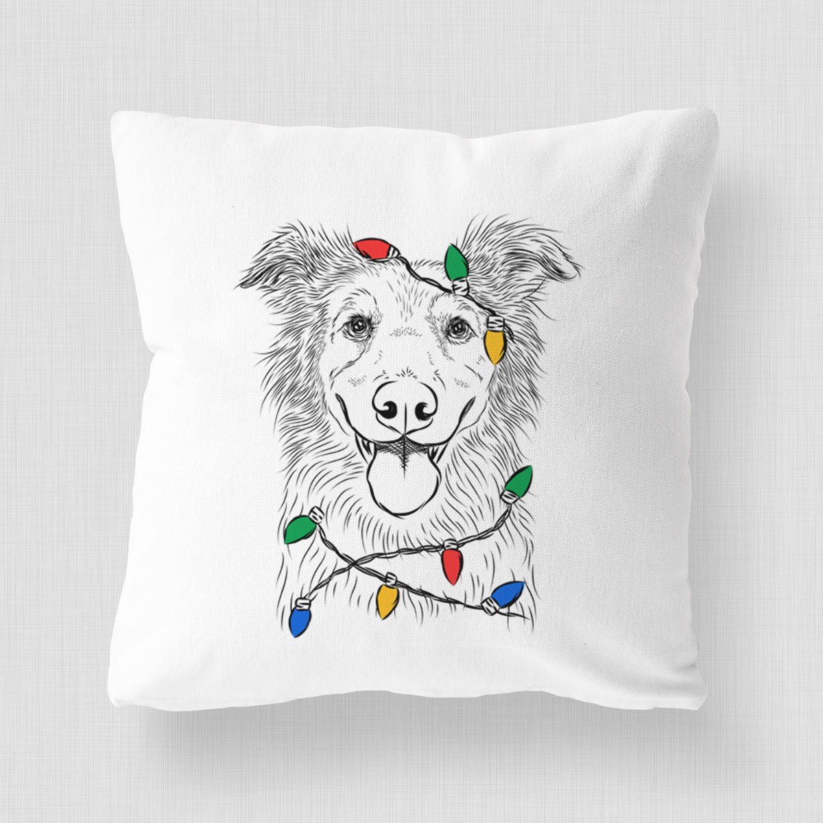 Ruxtin the Mixed Breed - Throw Pillow Cover