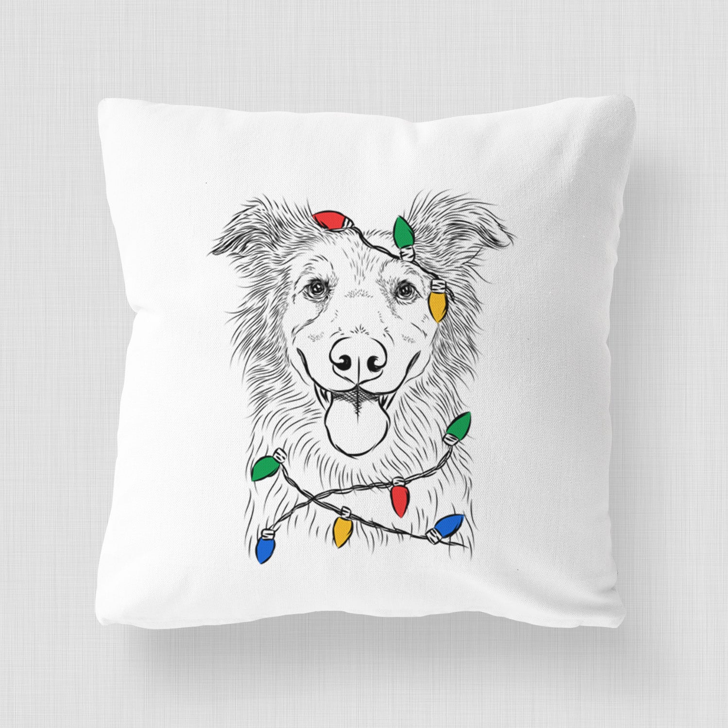 Ruxtin the Mixed Breed - Throw Pillow Cover