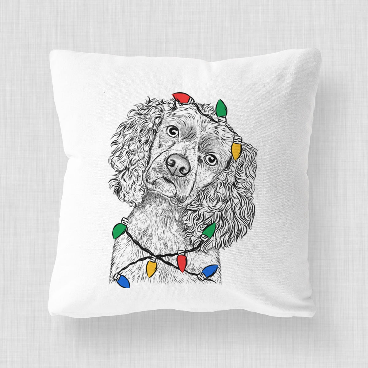 Sadie the Cocker Spaniel - Throw Pillow Cover