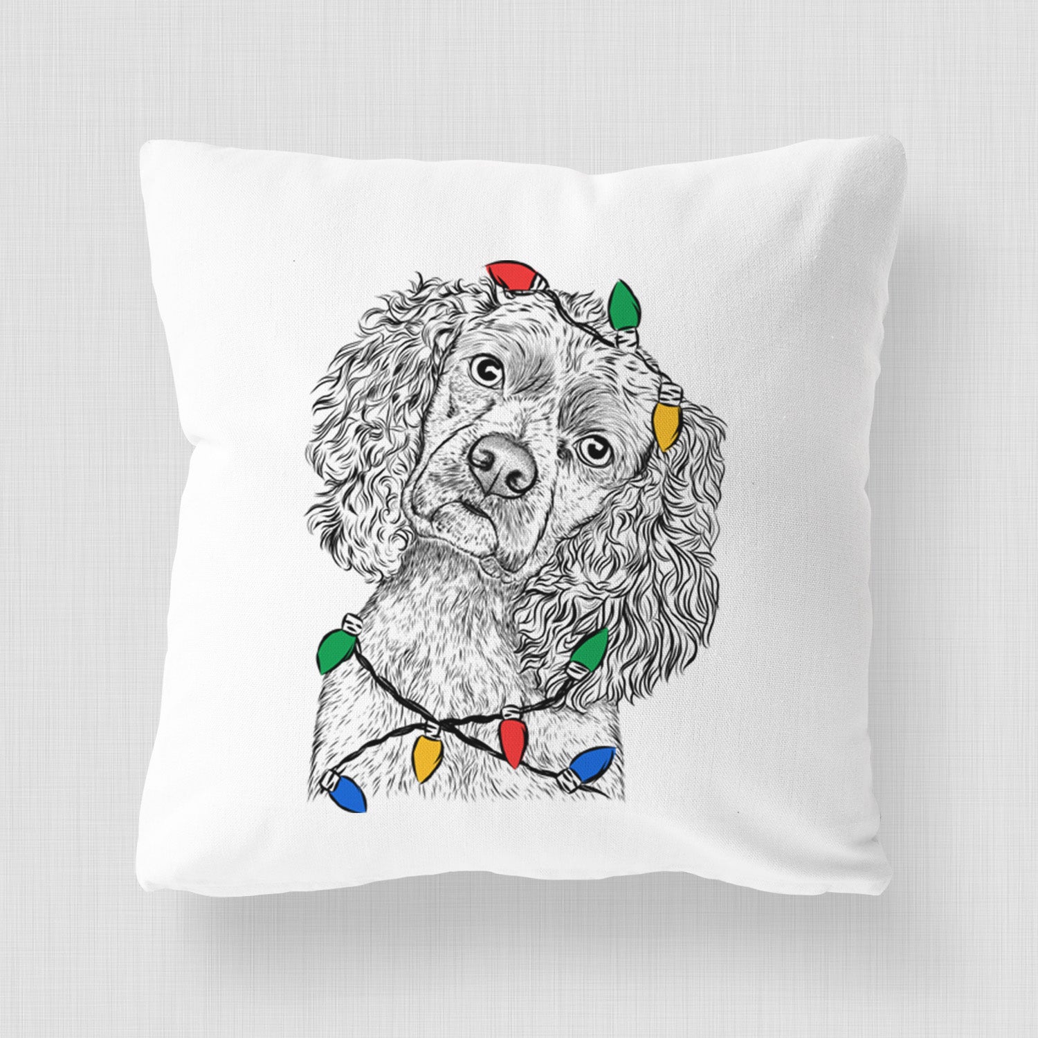 Sadie the Cocker Spaniel - Throw Pillow Cover