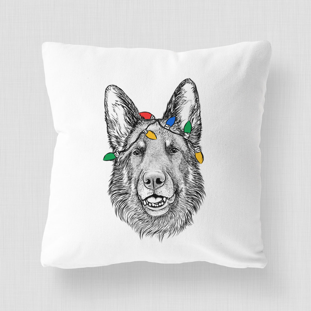 Sammie the German Shepherd - Throw Pillow Cover