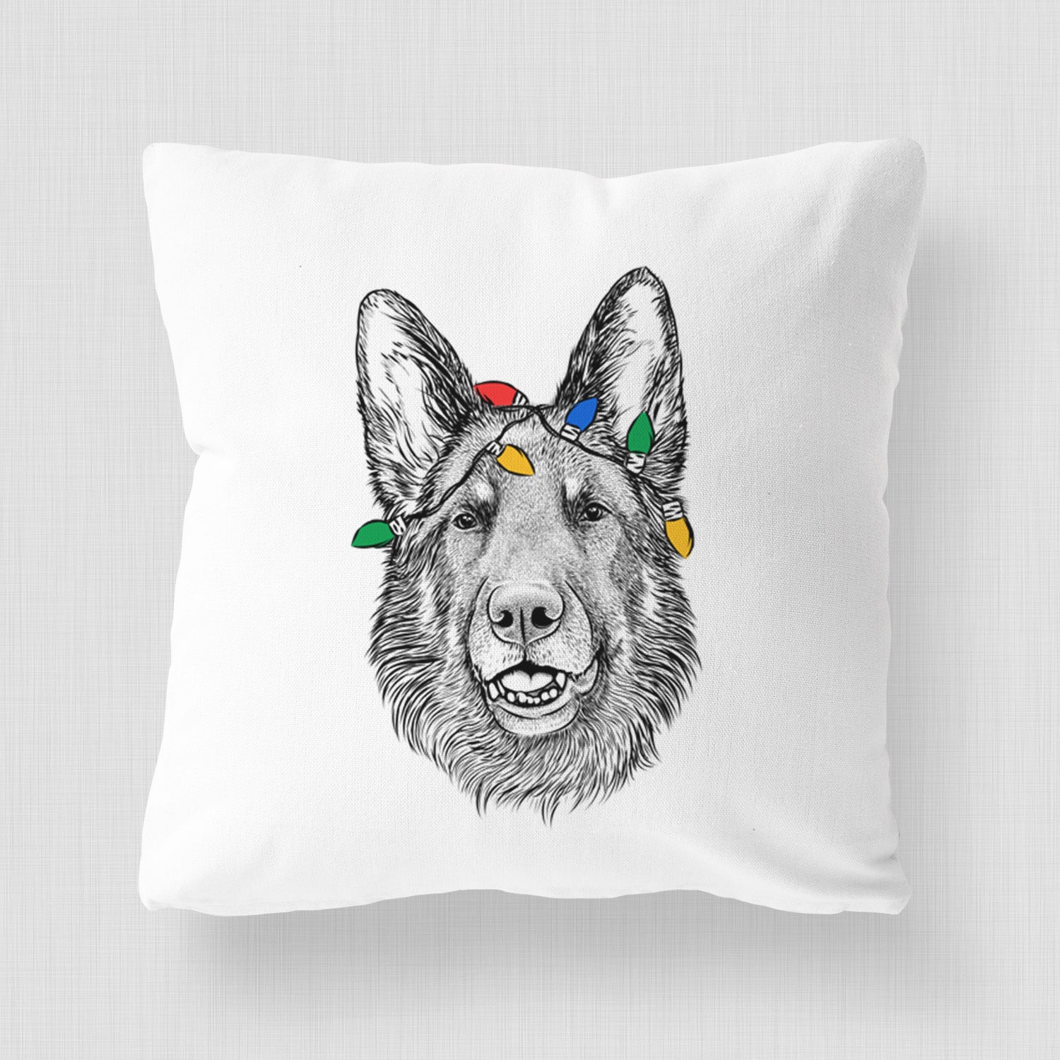 Sammie the German Shepherd - Throw Pillow Cover