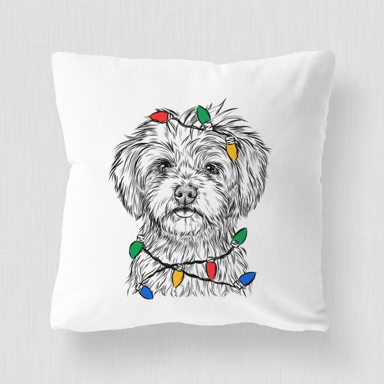 Sammy the Shorkie - Throw Pillow Cover