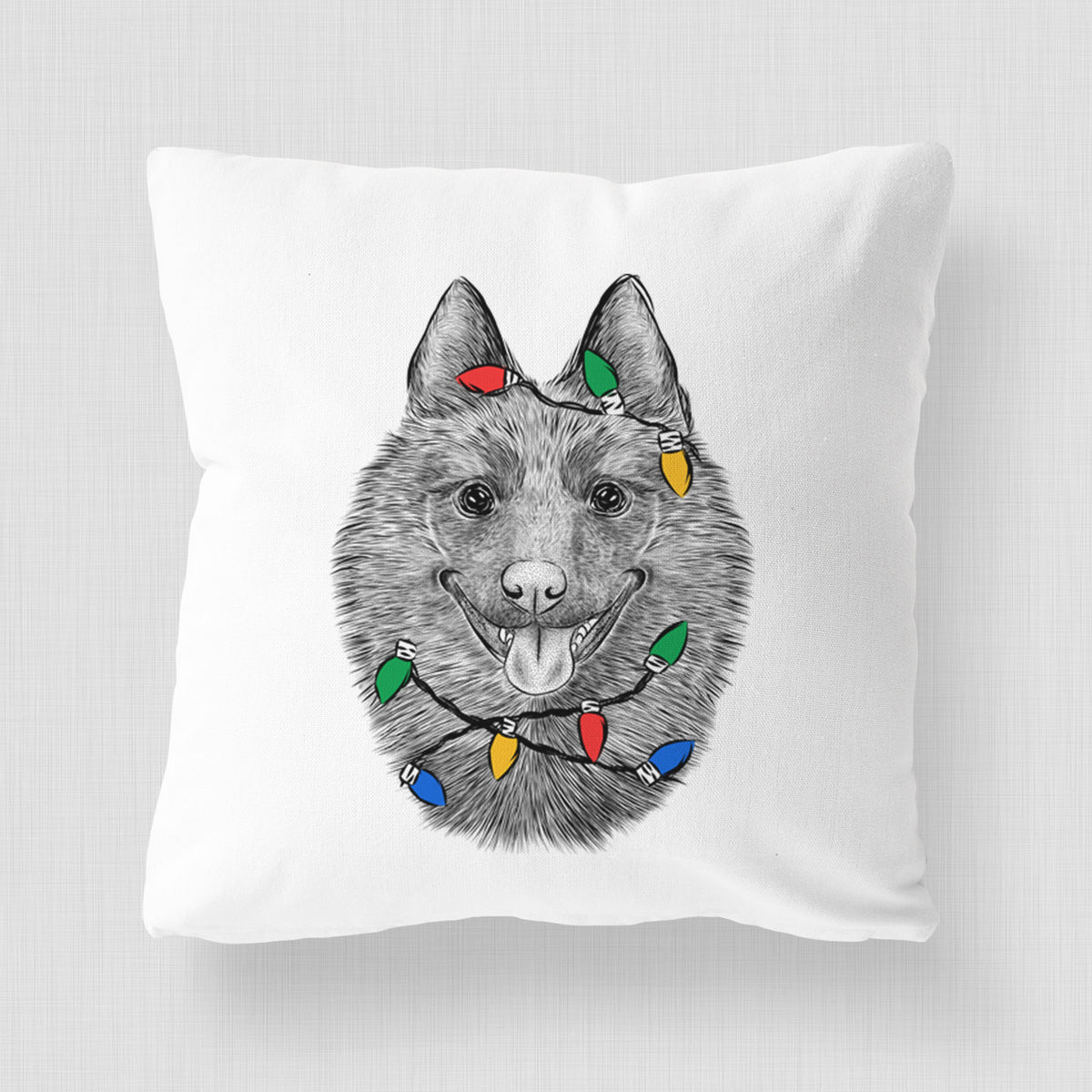 Sander the Schipperke - Throw Pillow Cover