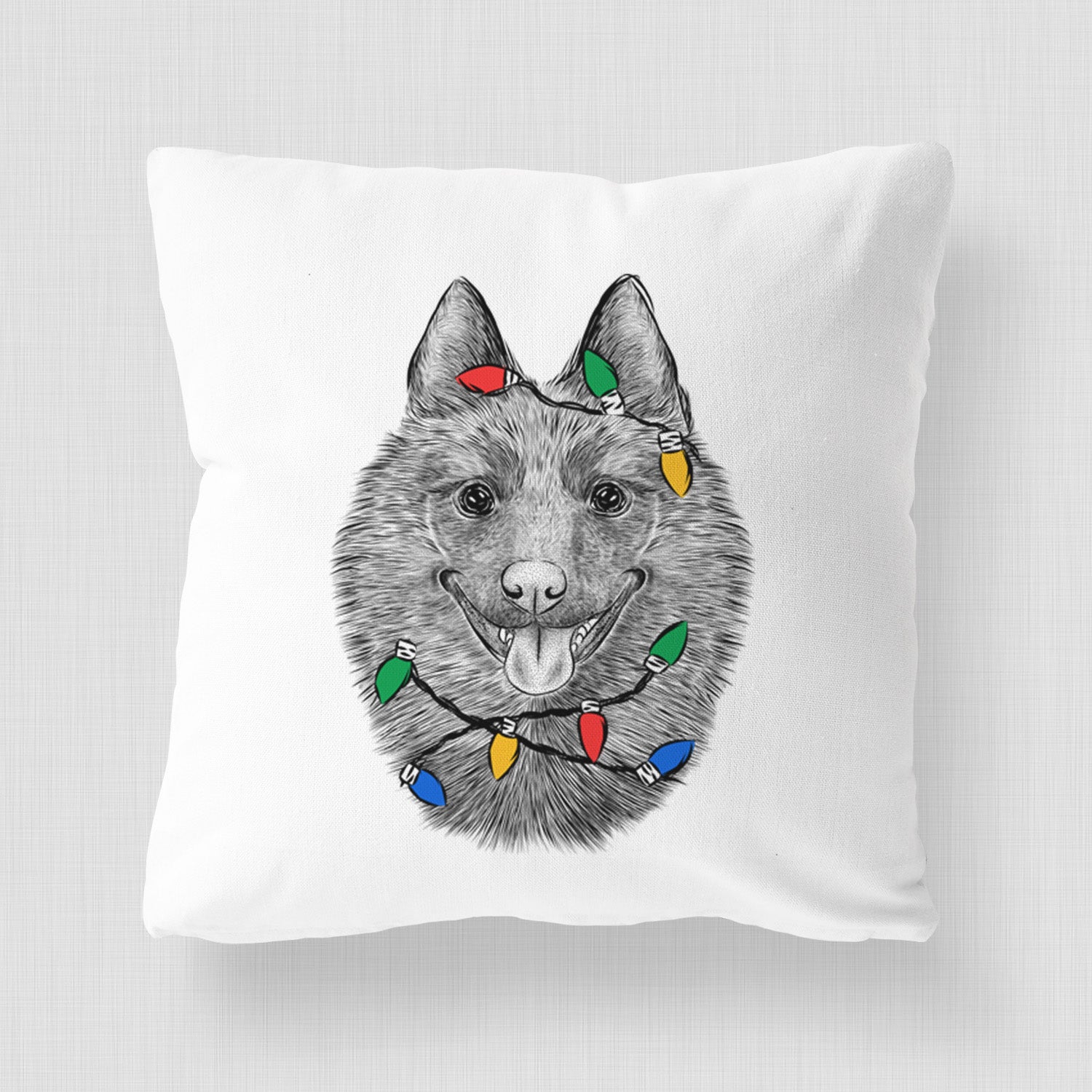 Sander the Schipperke - Throw Pillow Cover