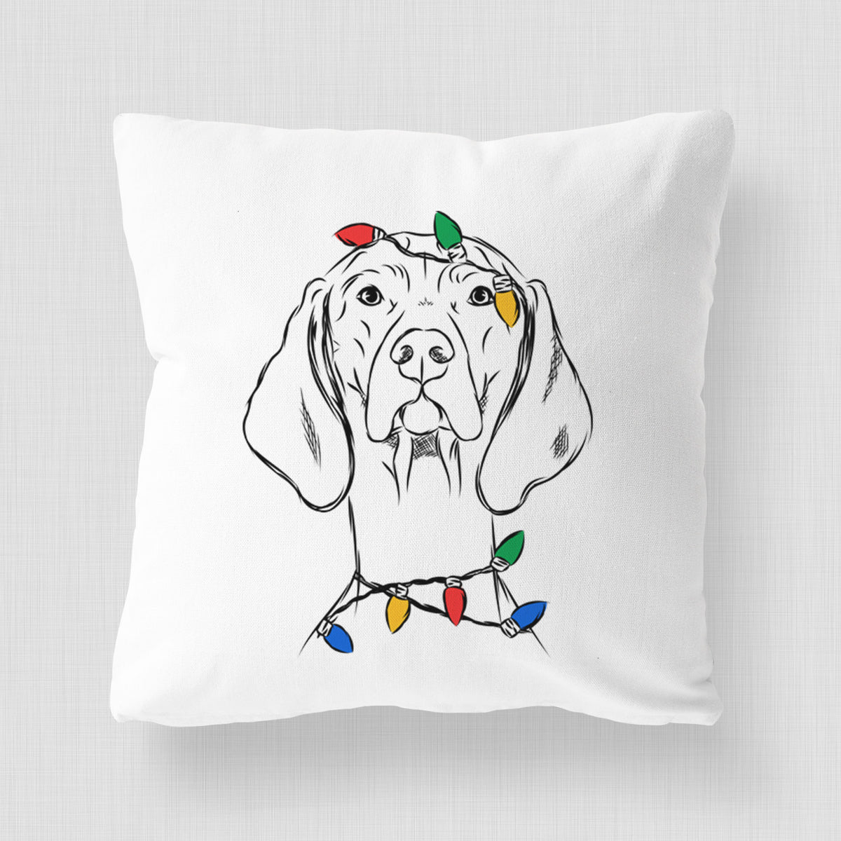 Sawyer the Vizsla - Throw Pillow Cover