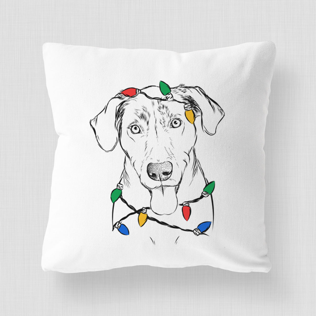 Scout Marie the Chocolate Lab - Throw Pillow Cover