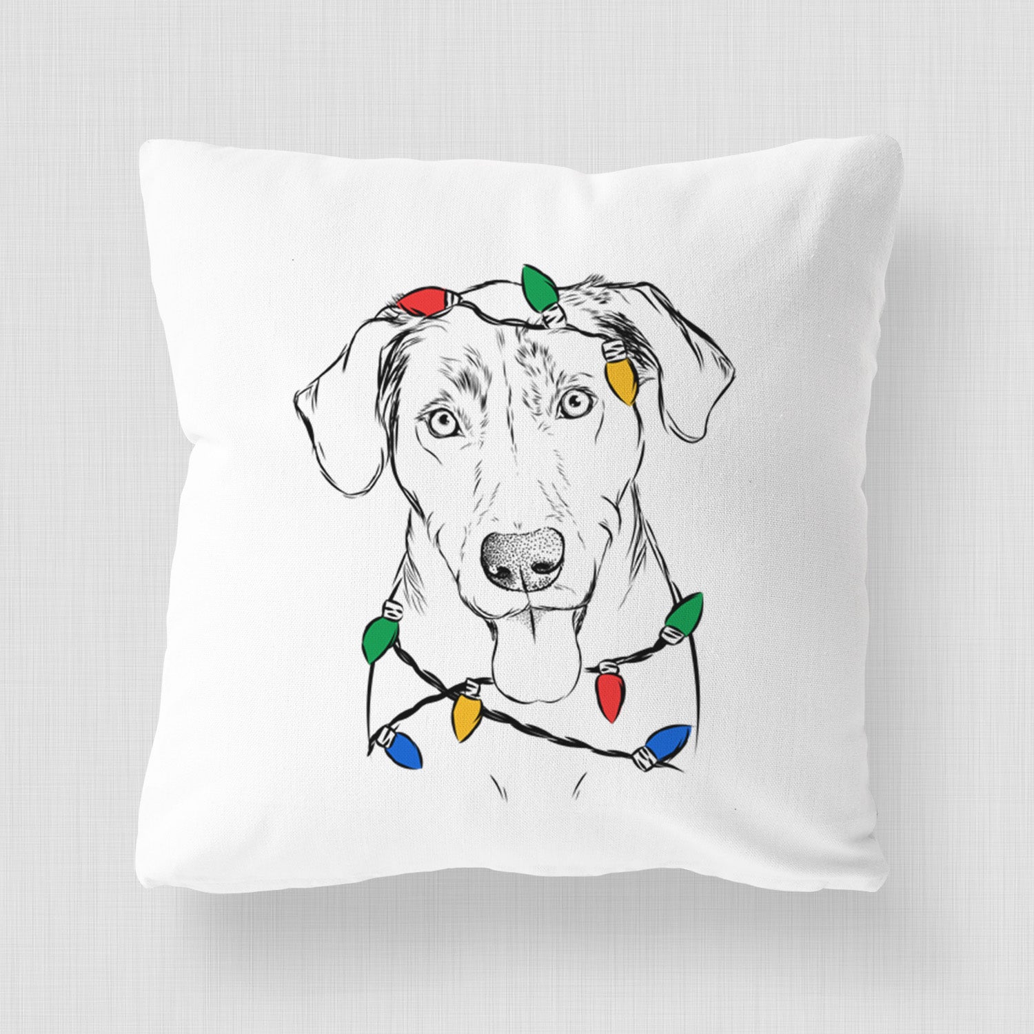 Scout Marie the Chocolate Lab - Throw Pillow Cover