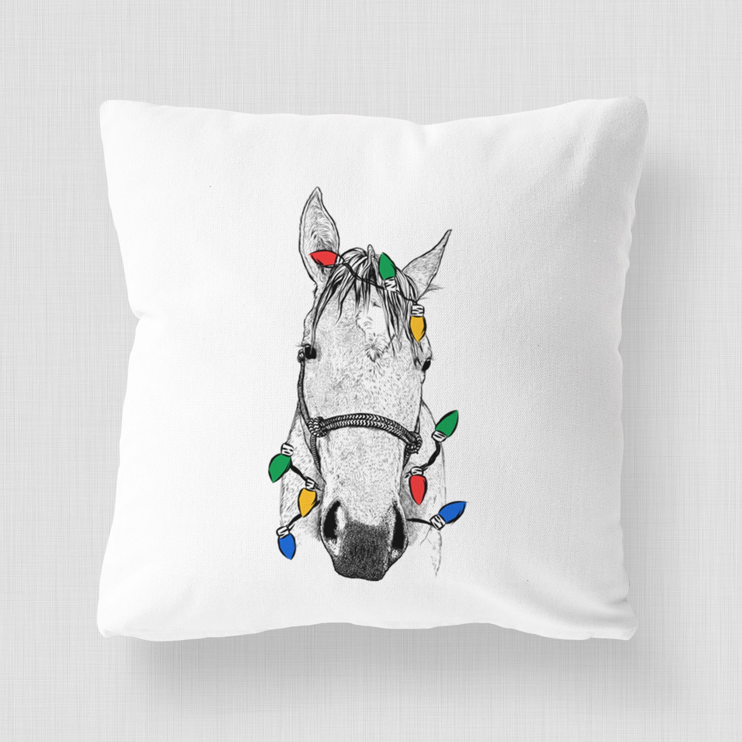 SeaBee the Quarter Horse - Throw Pillow Cover