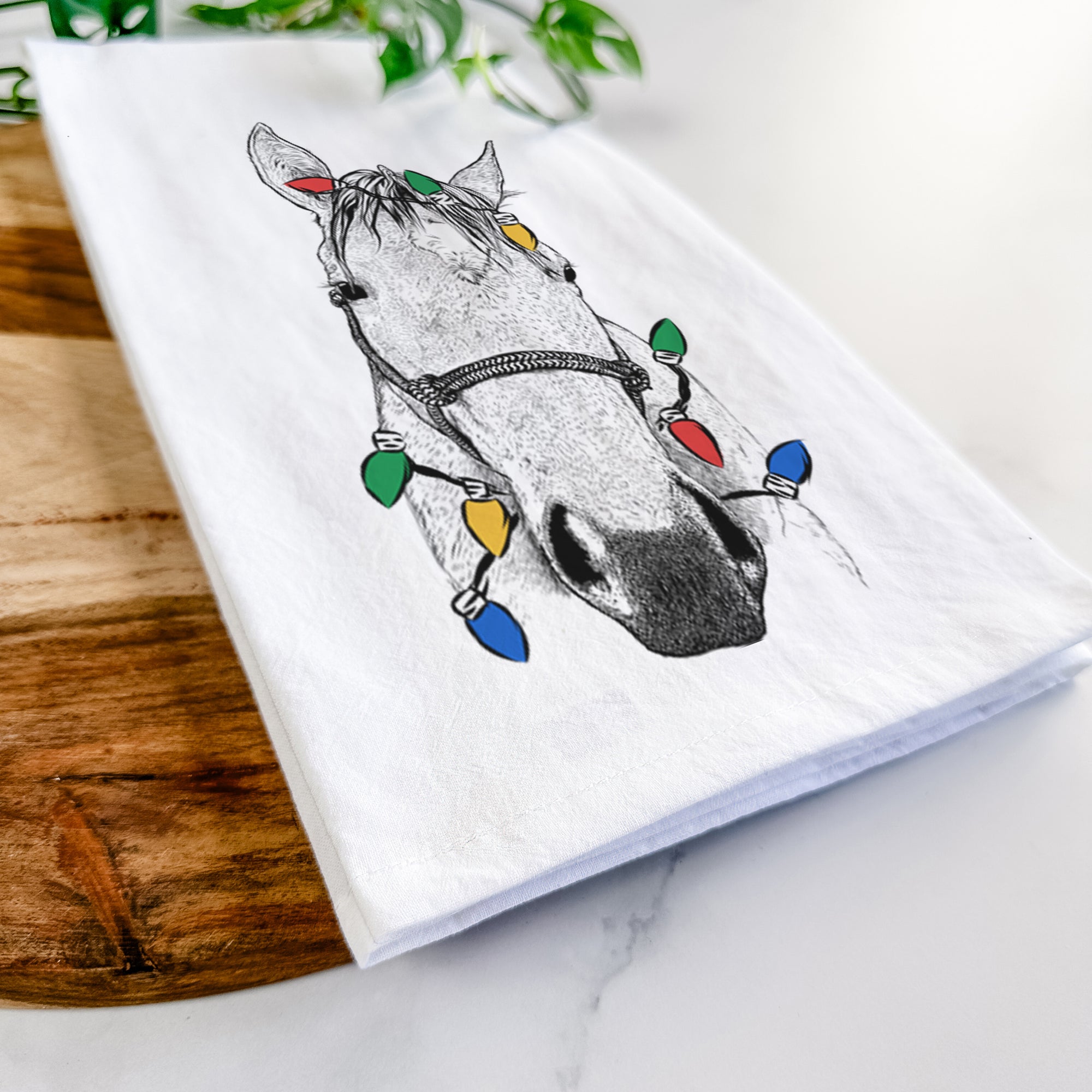 SeaBee the Quarter Horse Tea Towel