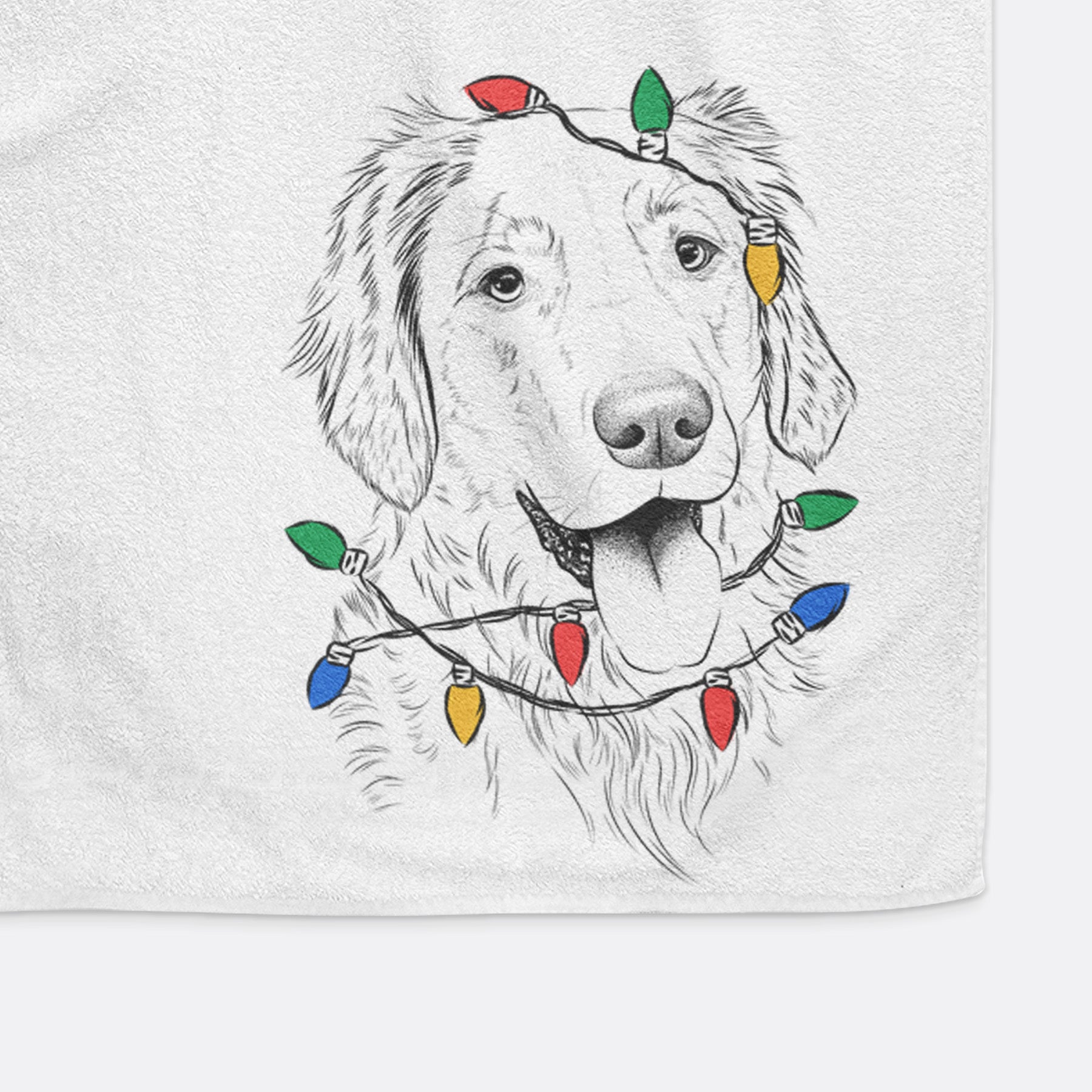 Semba the Golden Retriever Decorative Hand Towel