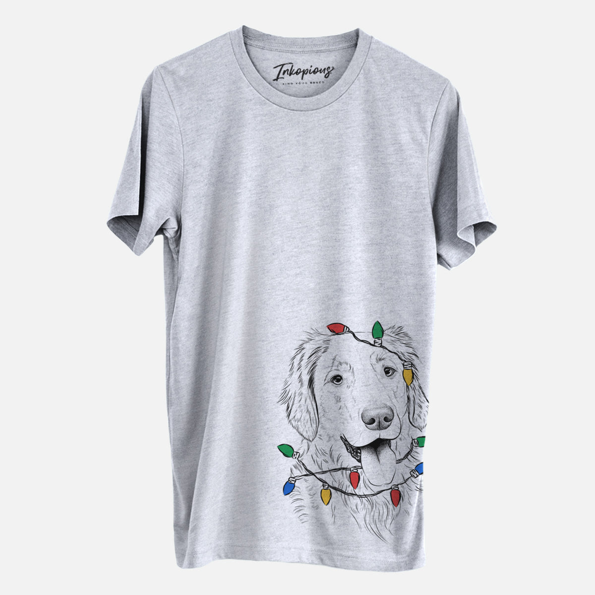 Christmas Lights Semba the Golden Retriever - Unisex Crewneck