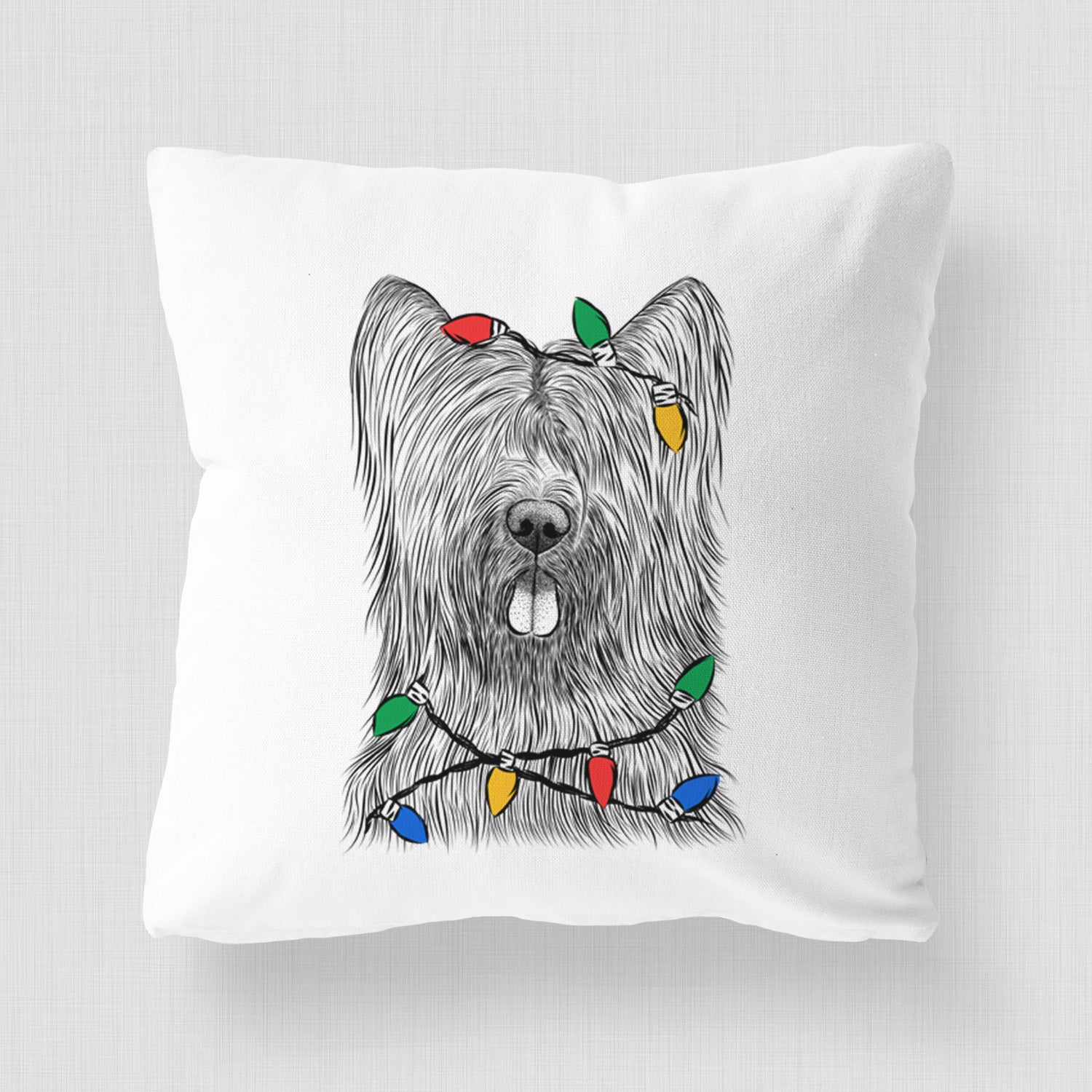 Shay the Briard - Throw Pillow Cover