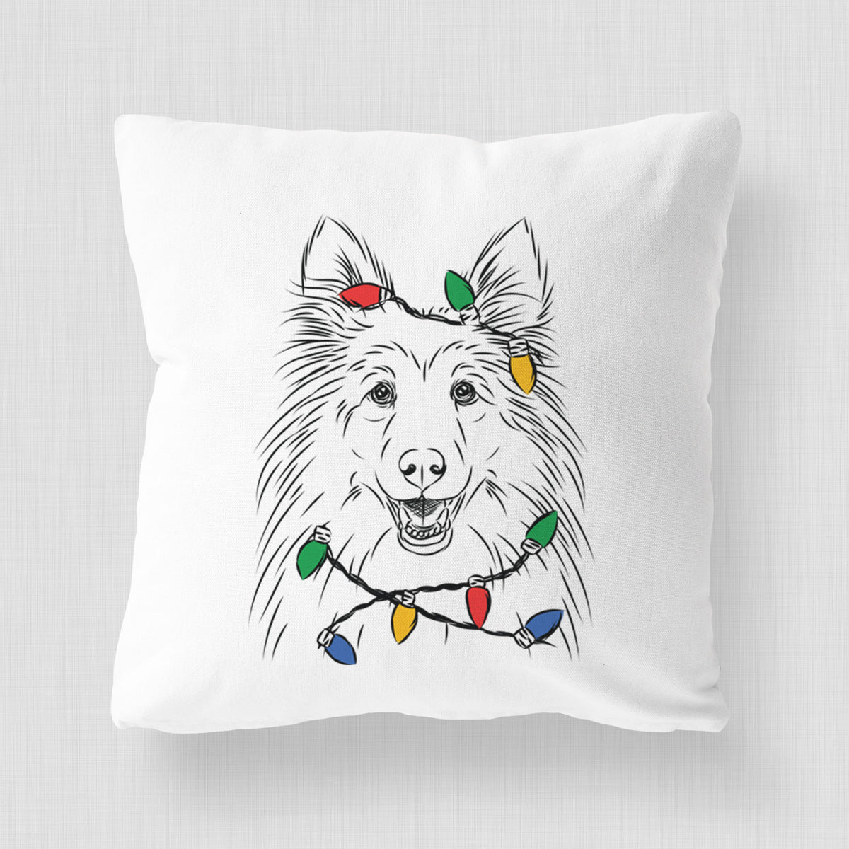 Sheldon the Shetland Sheepdog - Throw Pillow Cover