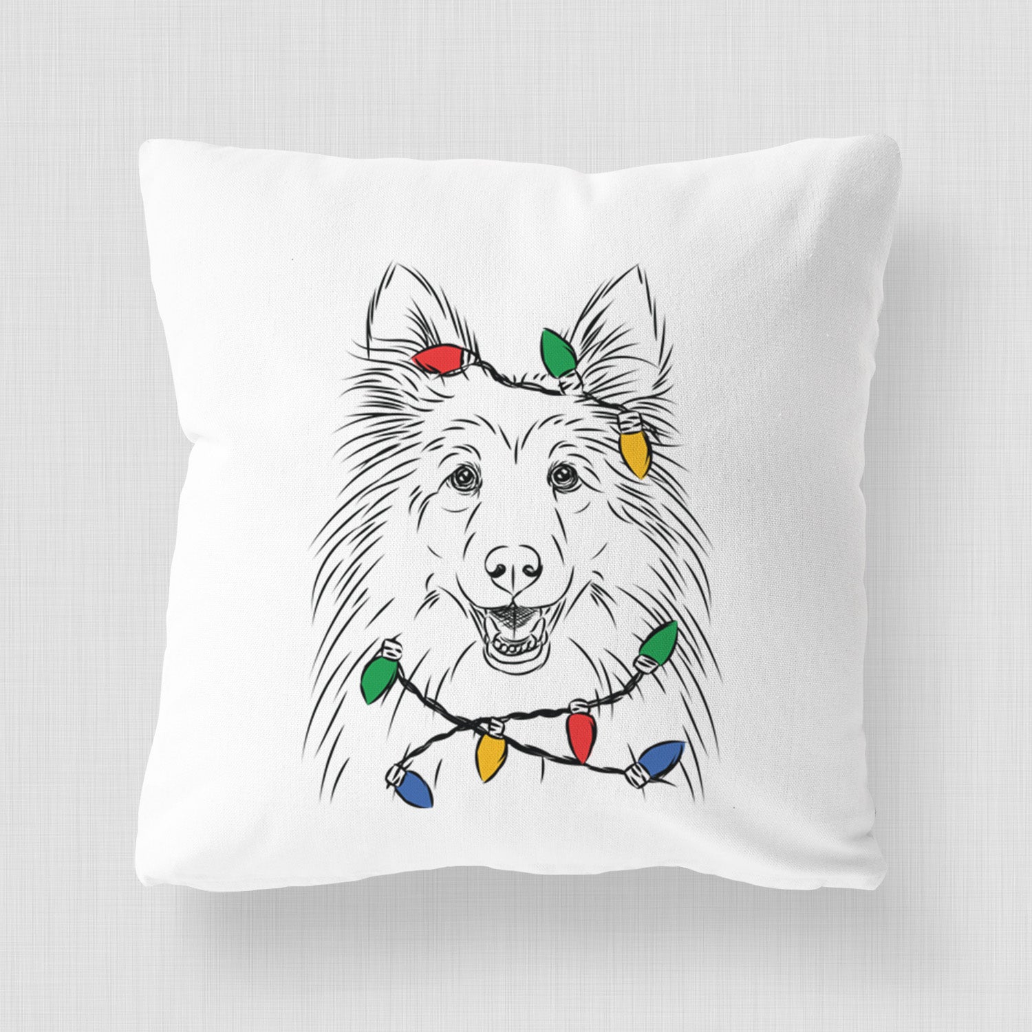 Sheldon the Shetland Sheepdog - Throw Pillow Cover