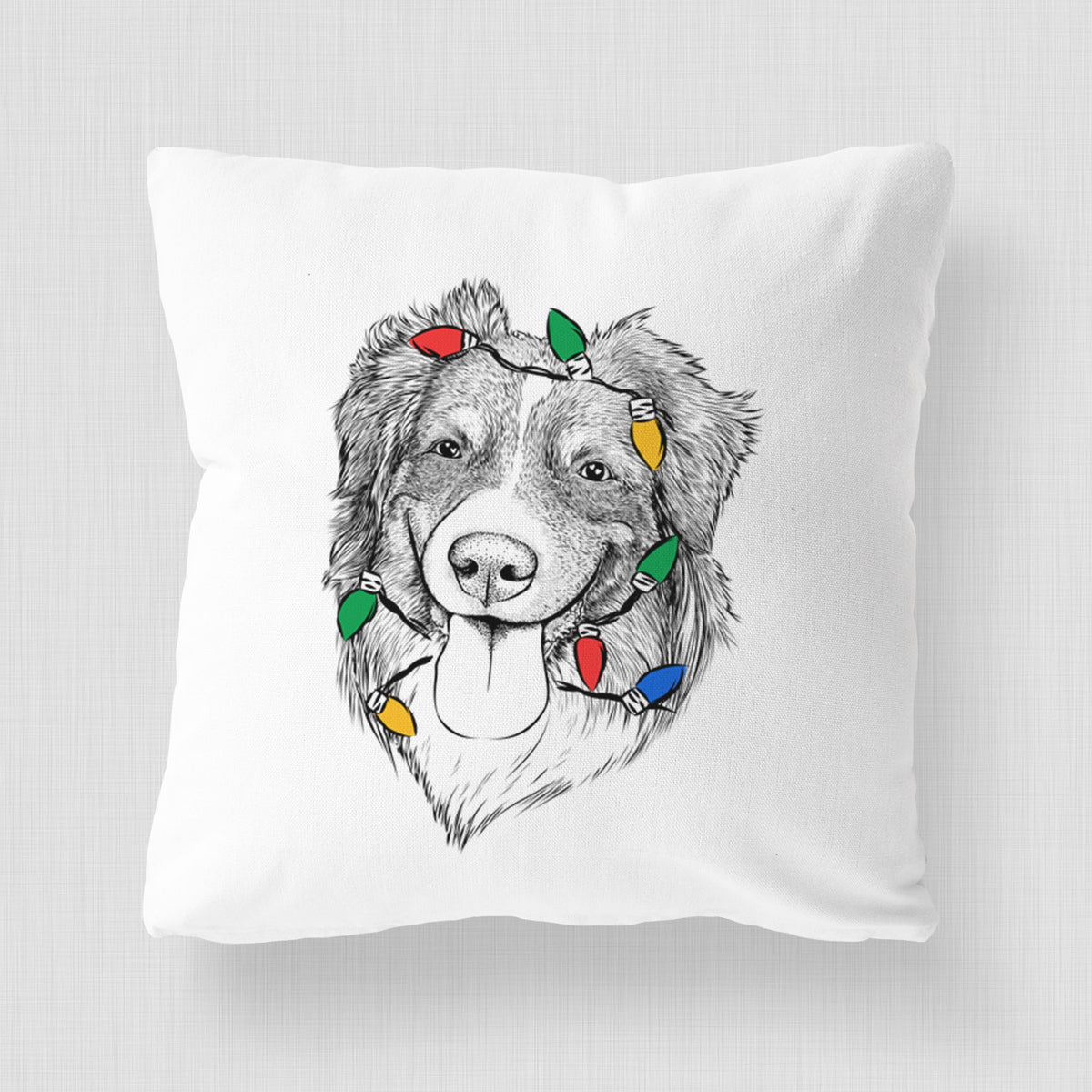 Siena the Australian Shepherd - Throw Pillow Cover