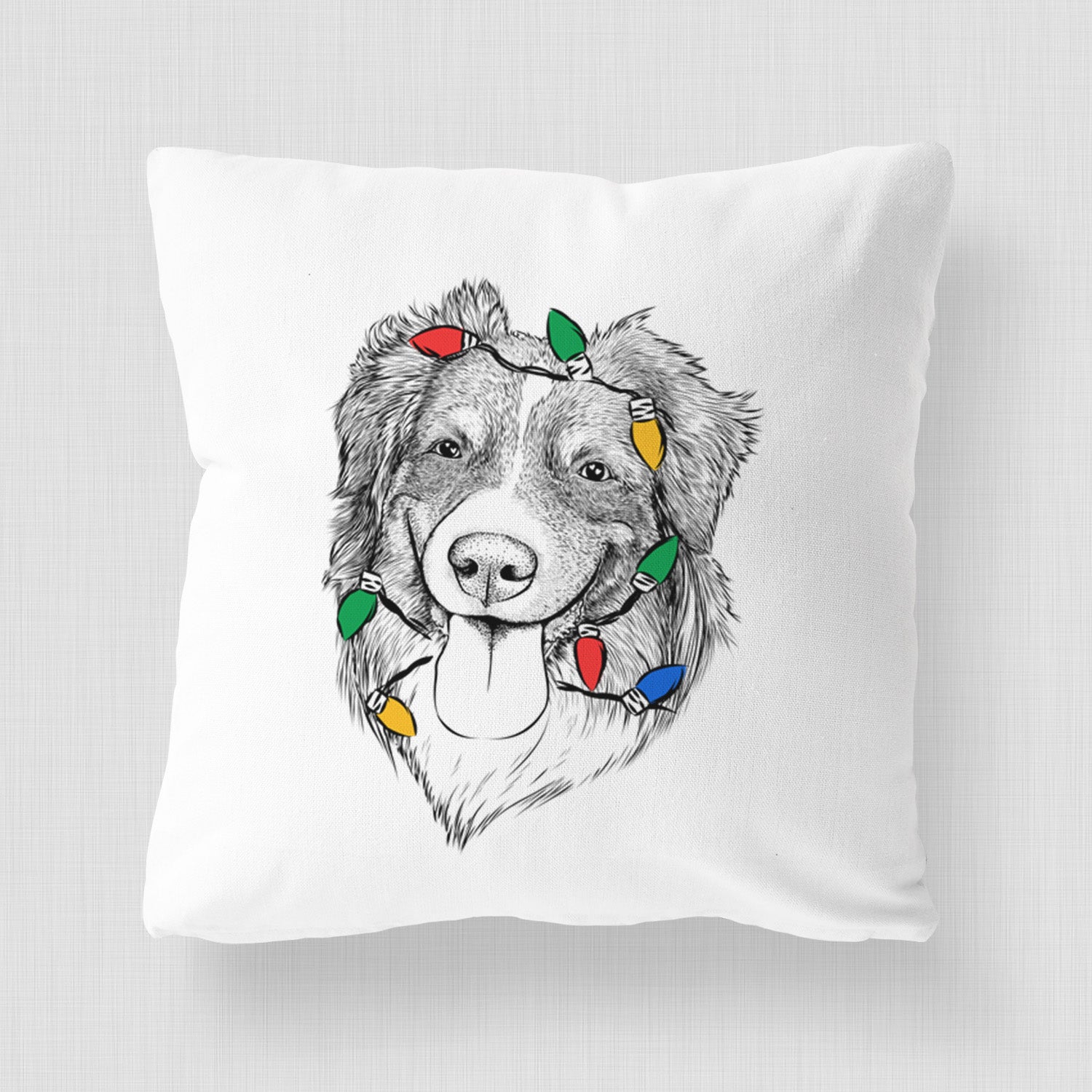 Siena the Australian Shepherd - Throw Pillow Cover