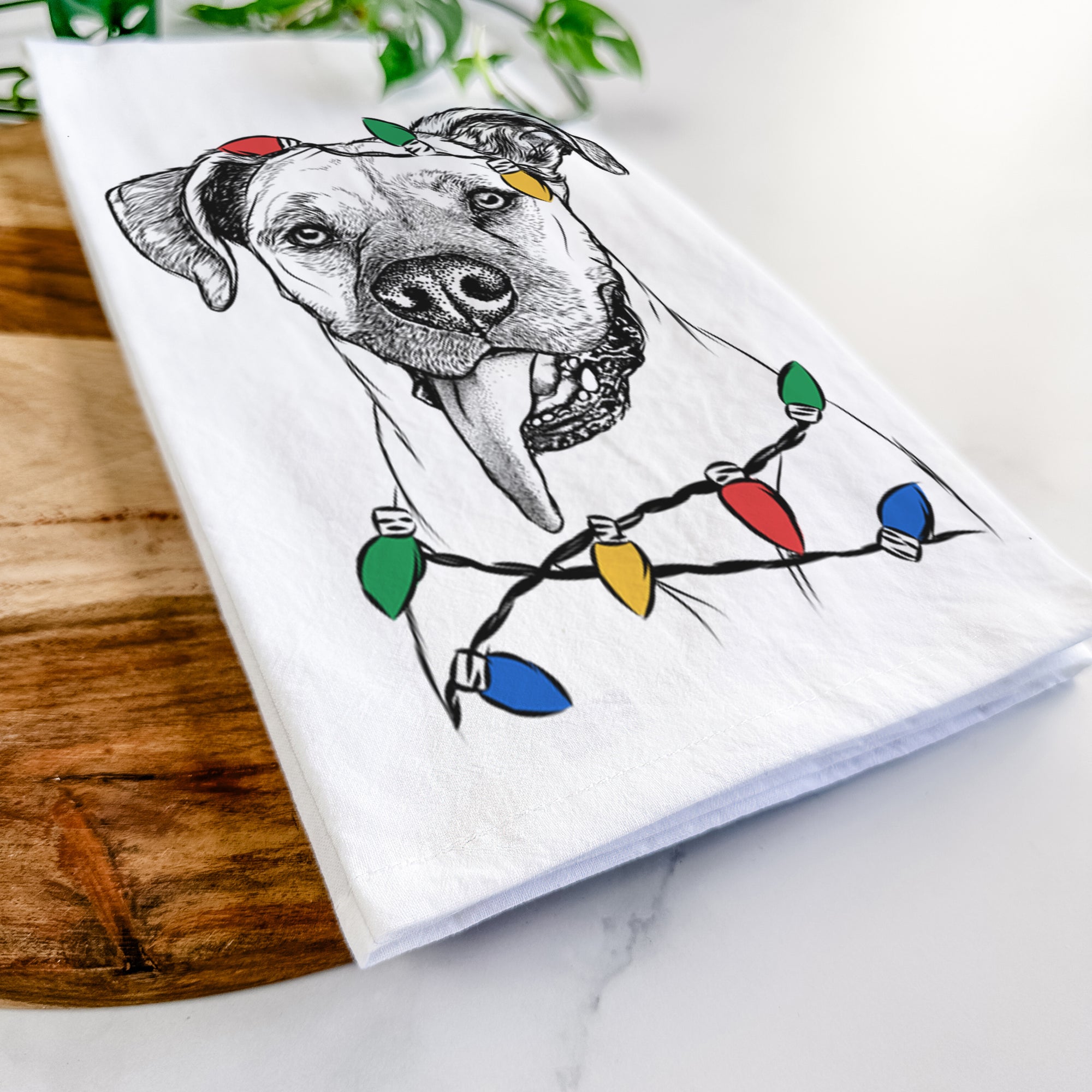 Sir Jake the Boxer Tea Towel