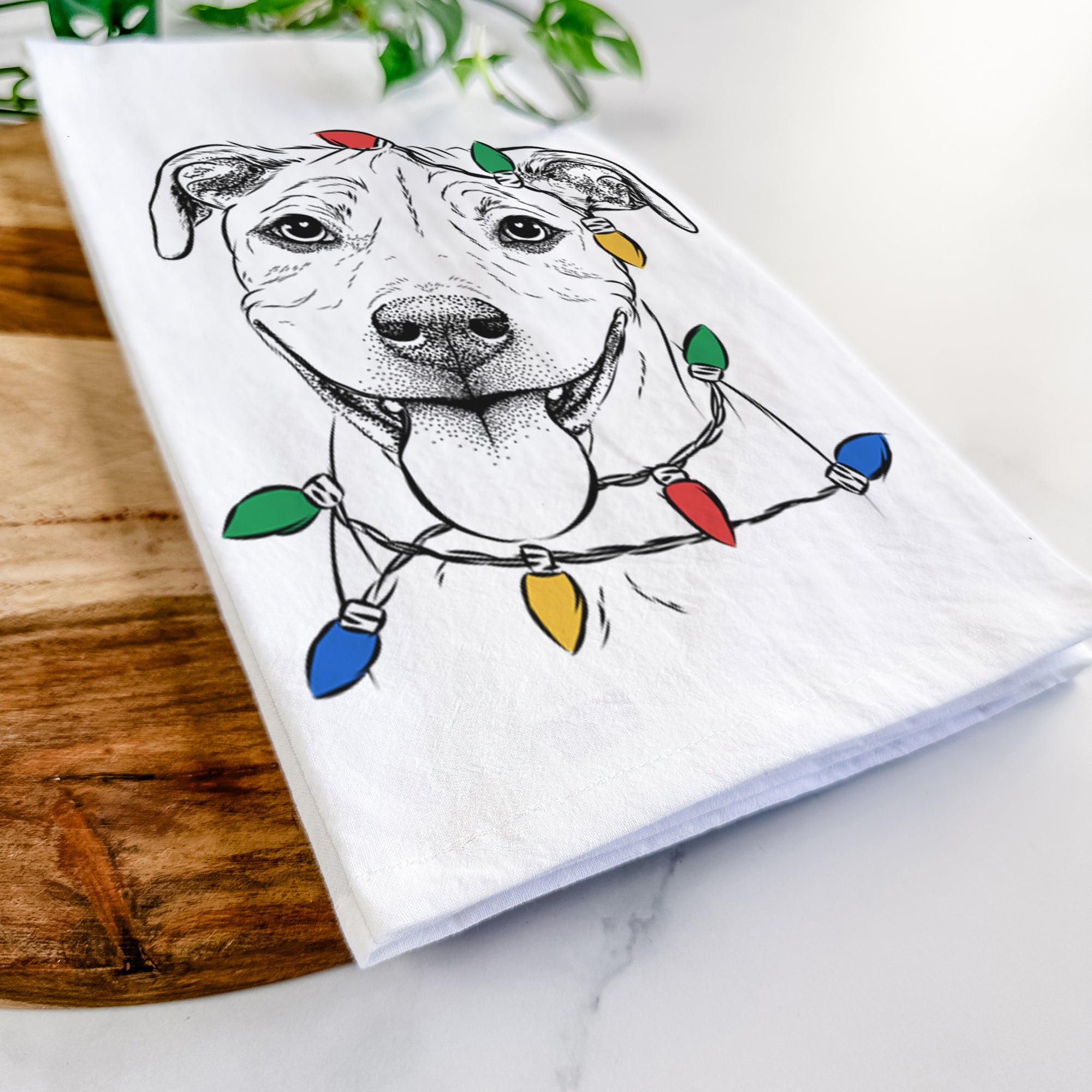 Skye the Pitweiler Tea Towel