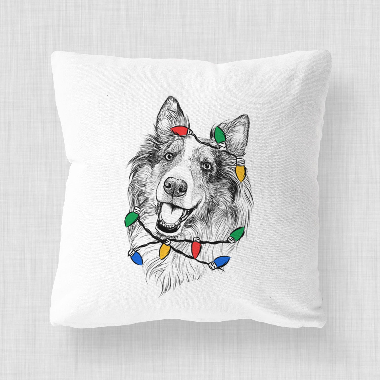 Skylar the Shetland Sheepdog - Throw Pillow Cover