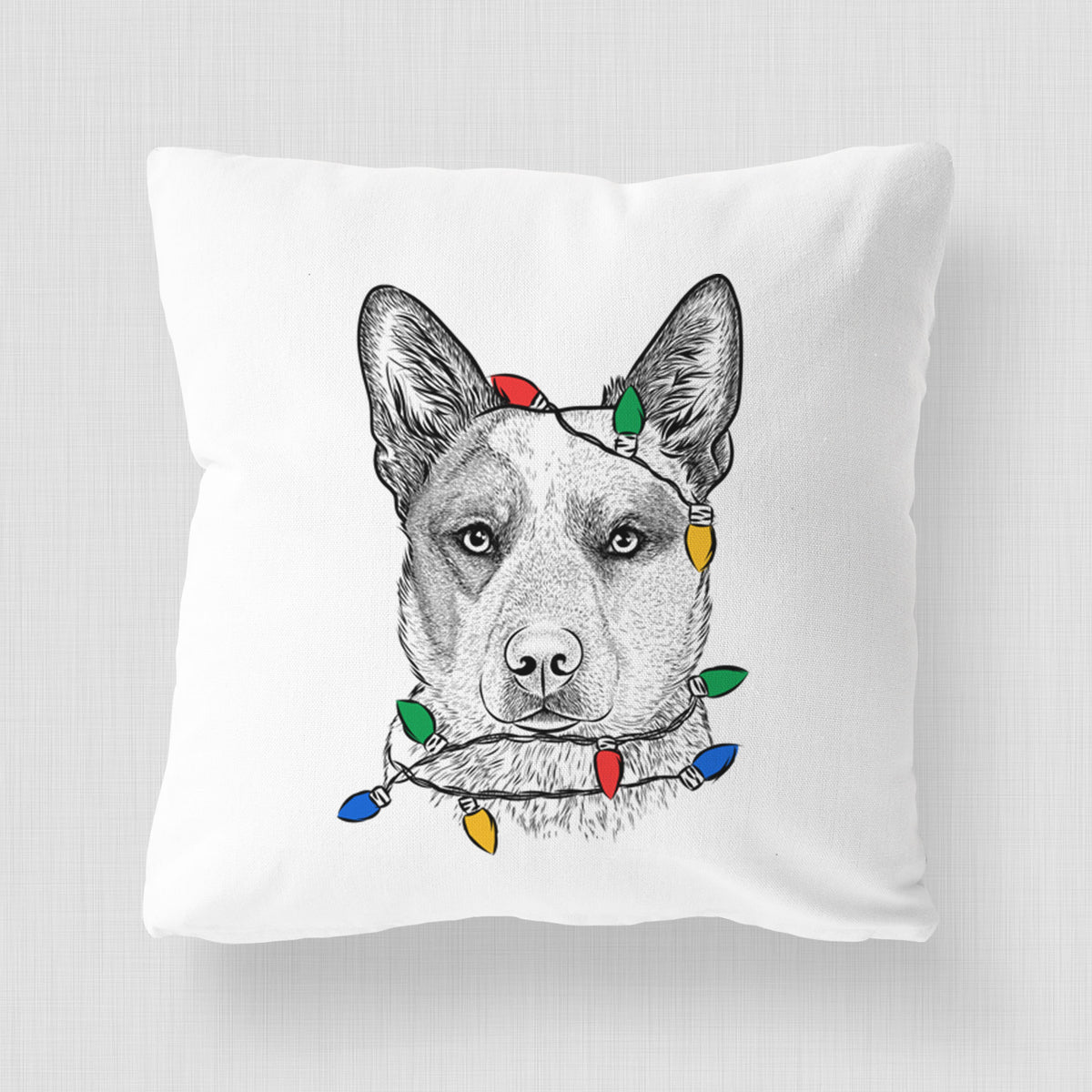 Snap the Australian Cattle Dog - Throw Pillow Cover