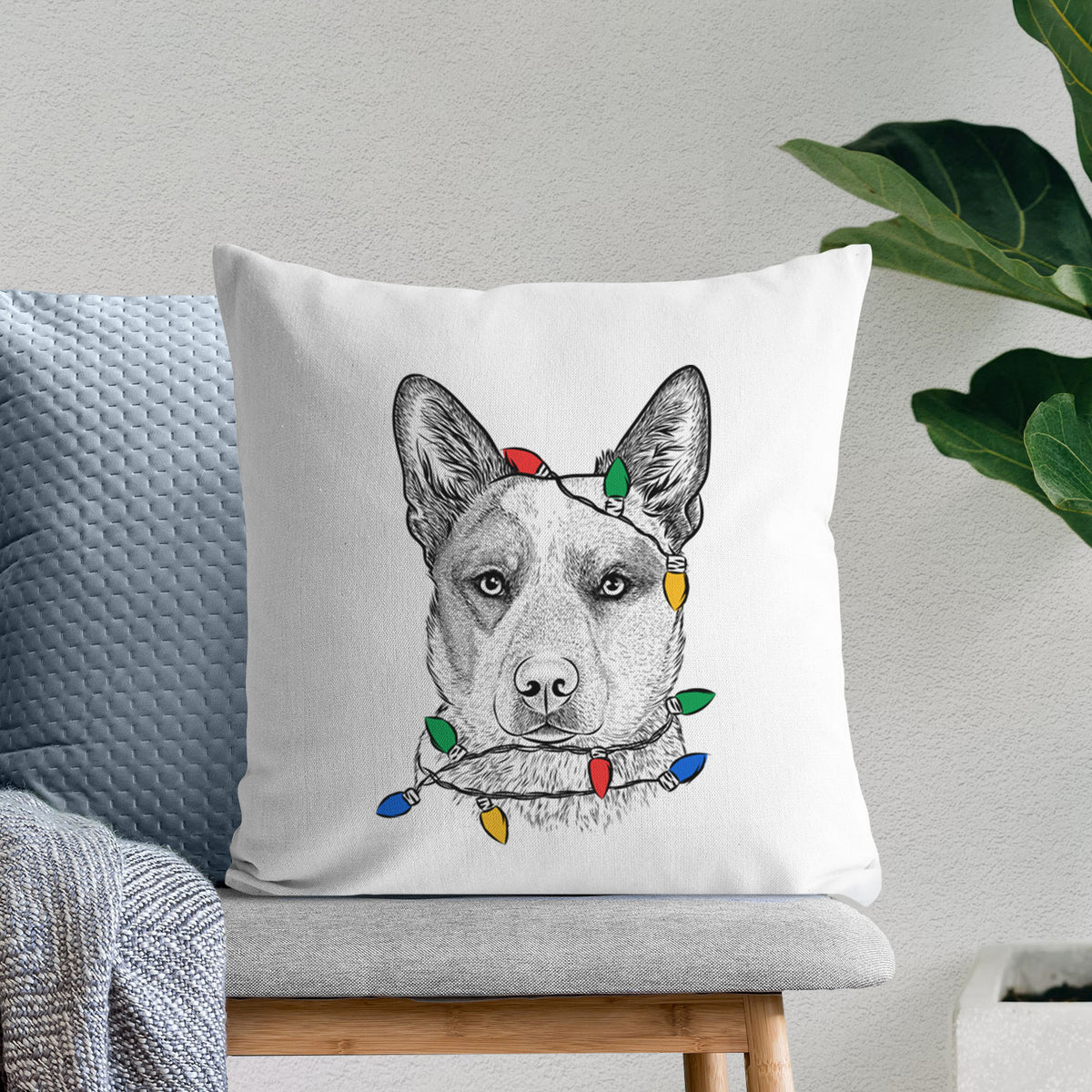 Snap the Australian Cattle Dog - Throw Pillow Cover