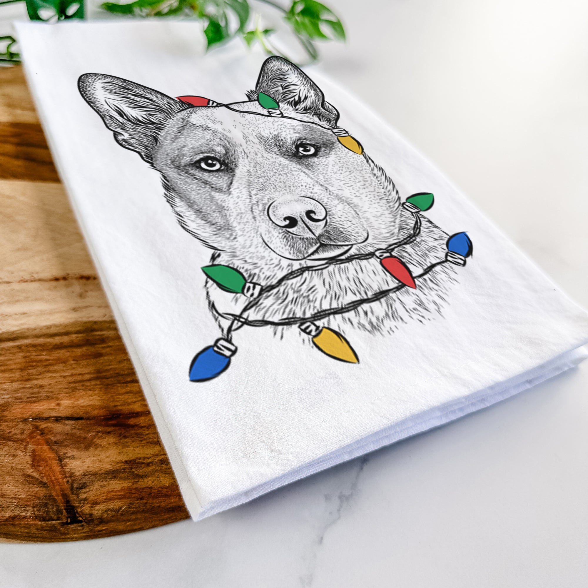 Snap the Australian Cattle Dog Tea Towel