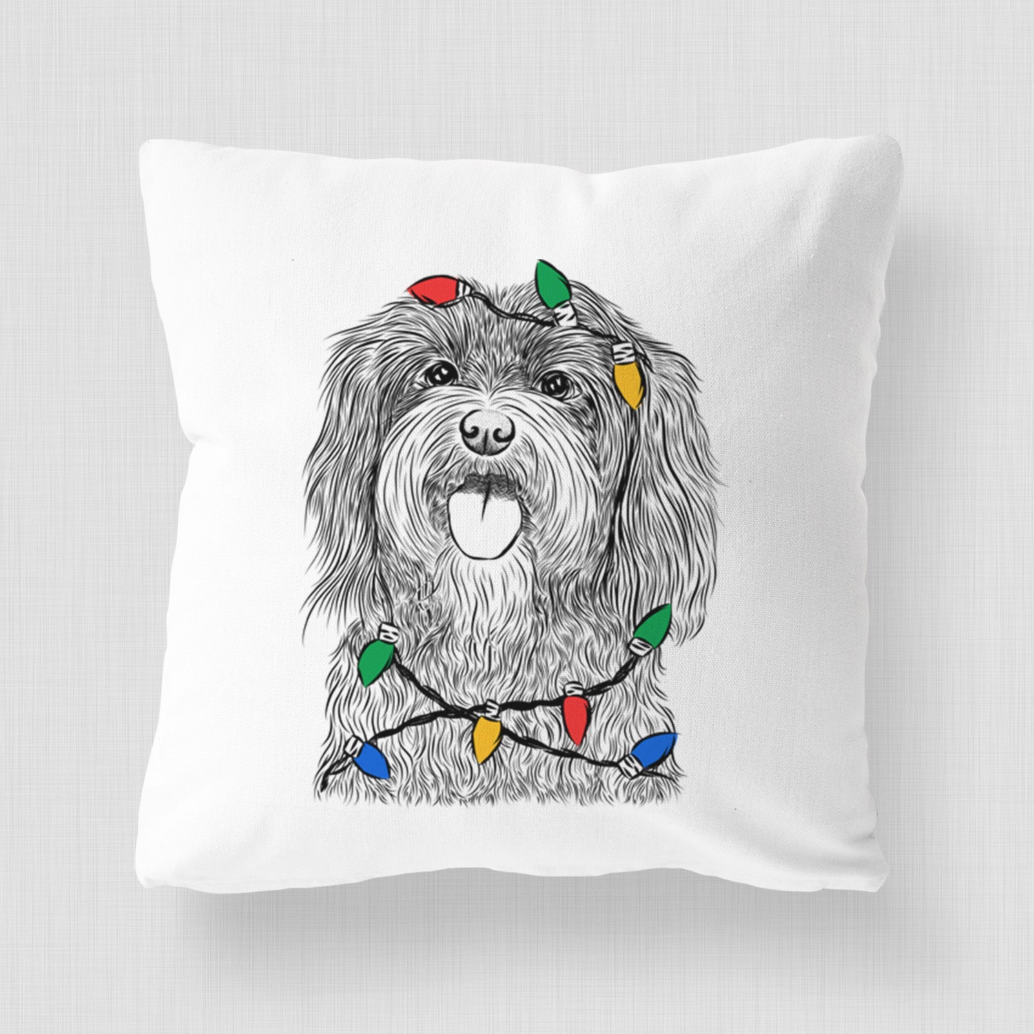 Sophie the Havanese - Throw Pillow Cover