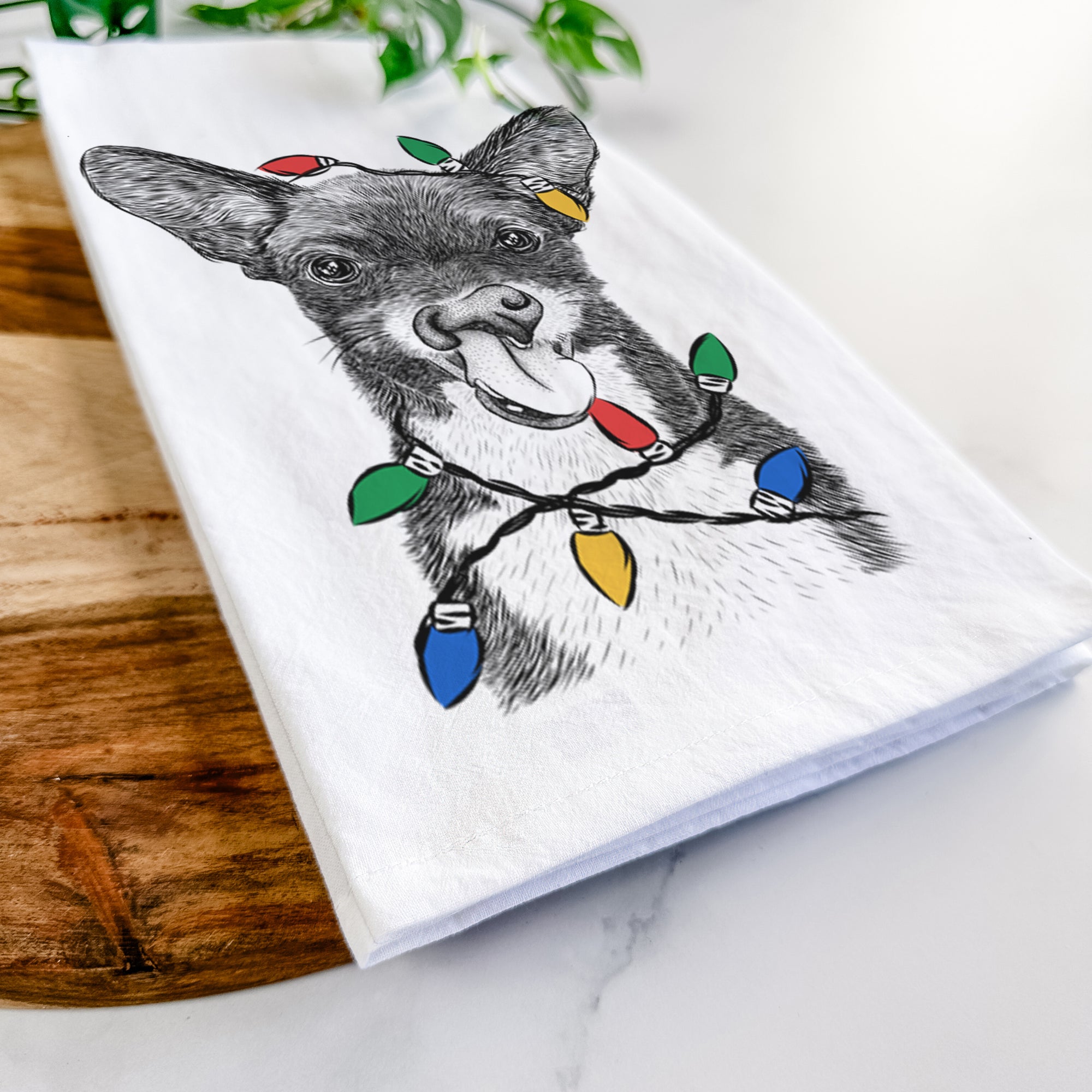 Sprout the Chihuahua Mix Tea Towel