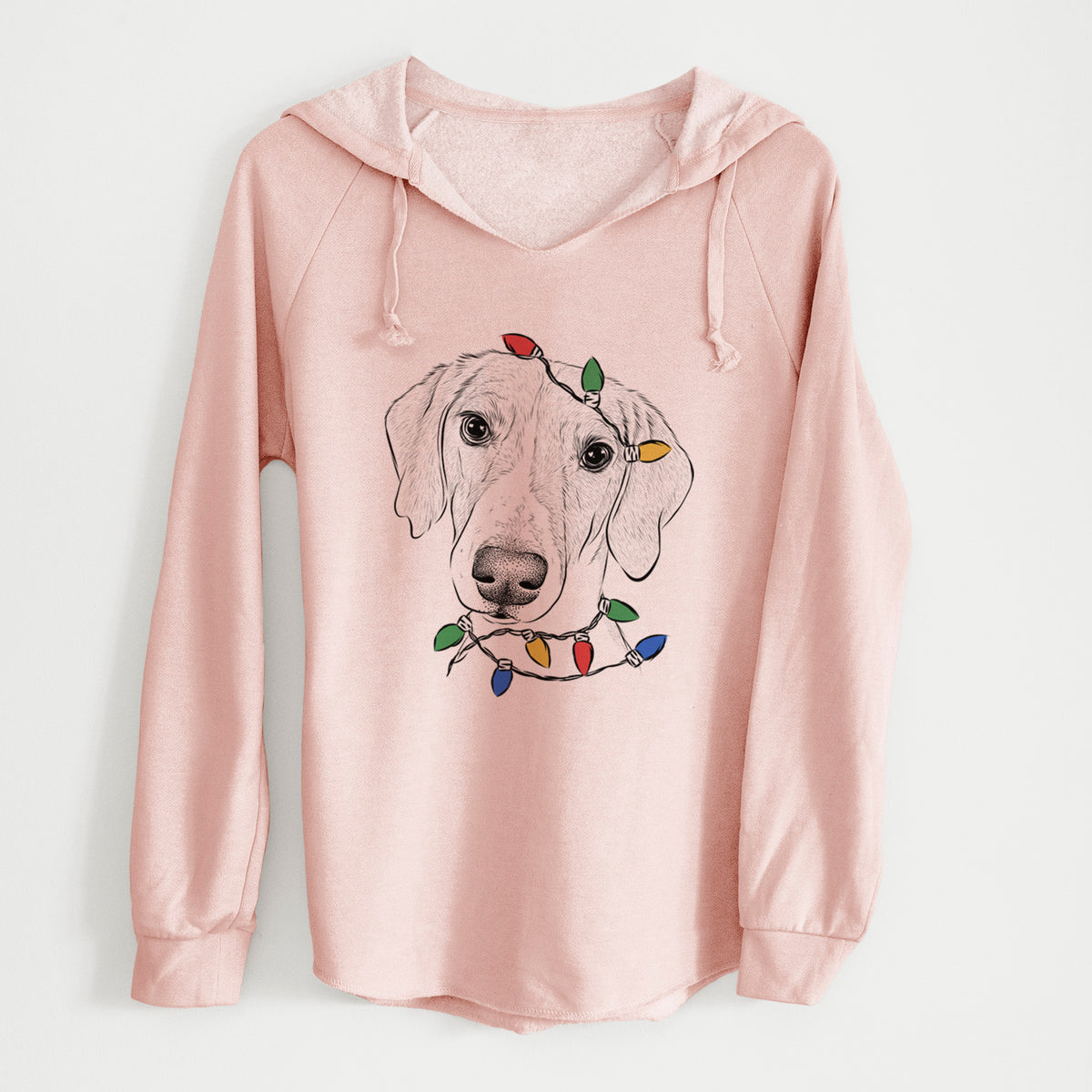 Christmas Lights Stanley the Foxhound - Cali Wave Hooded Sweatshirt