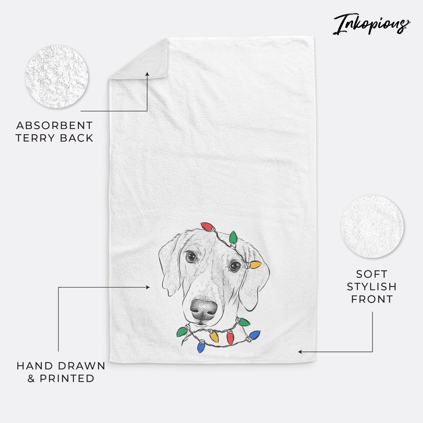 Stanley the Foxhound Decorative Hand Towel