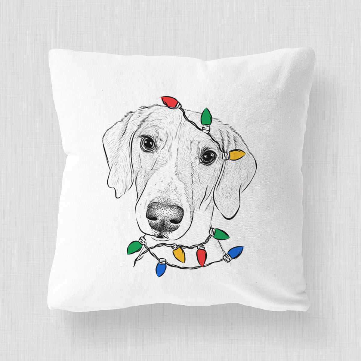 Stanley the Foxhound - Throw Pillow Cover