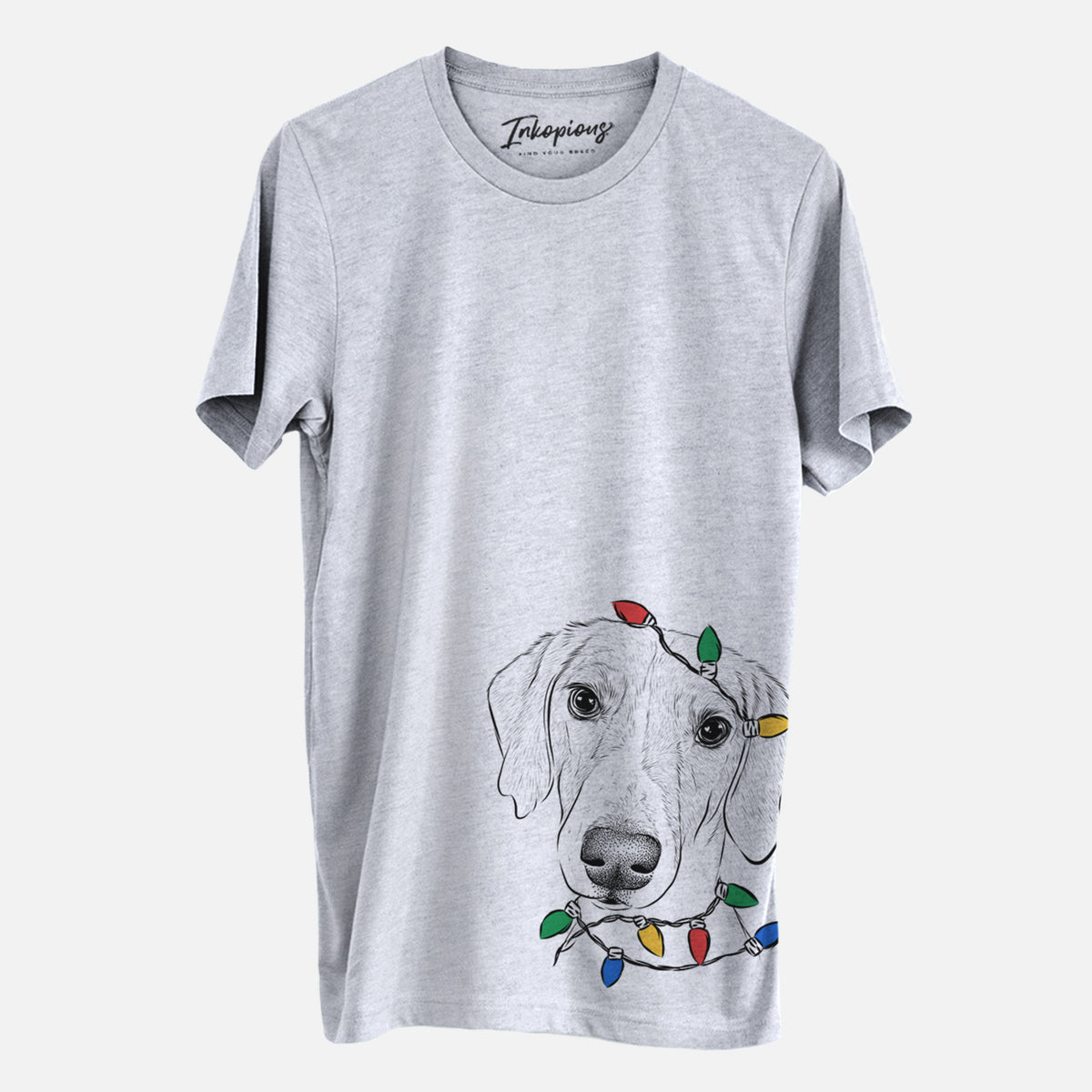 Christmas Lights Stanley the Foxhound - Unisex Crewneck