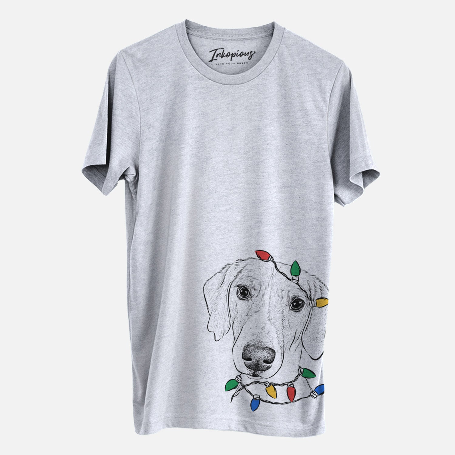 Christmas Lights Stanley the Foxhound - Unisex Crewneck